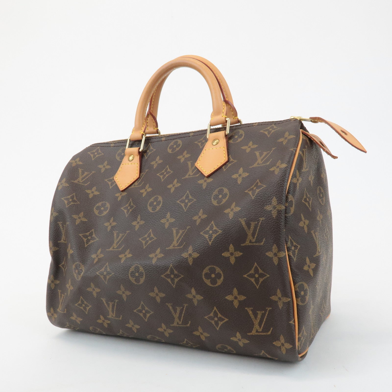 Louis Vuitton Monogram Speedy 30 Hand Bag Boston Bag M41526 Used