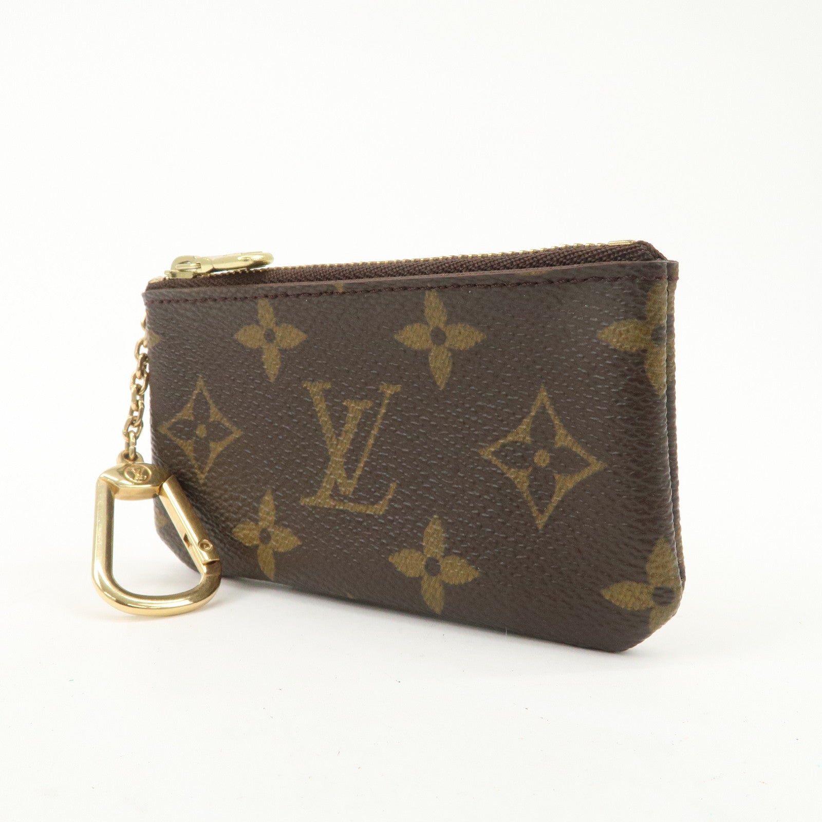 Louis Vuitton Monogram Pochette Cles Coin Case Key Case  M62650