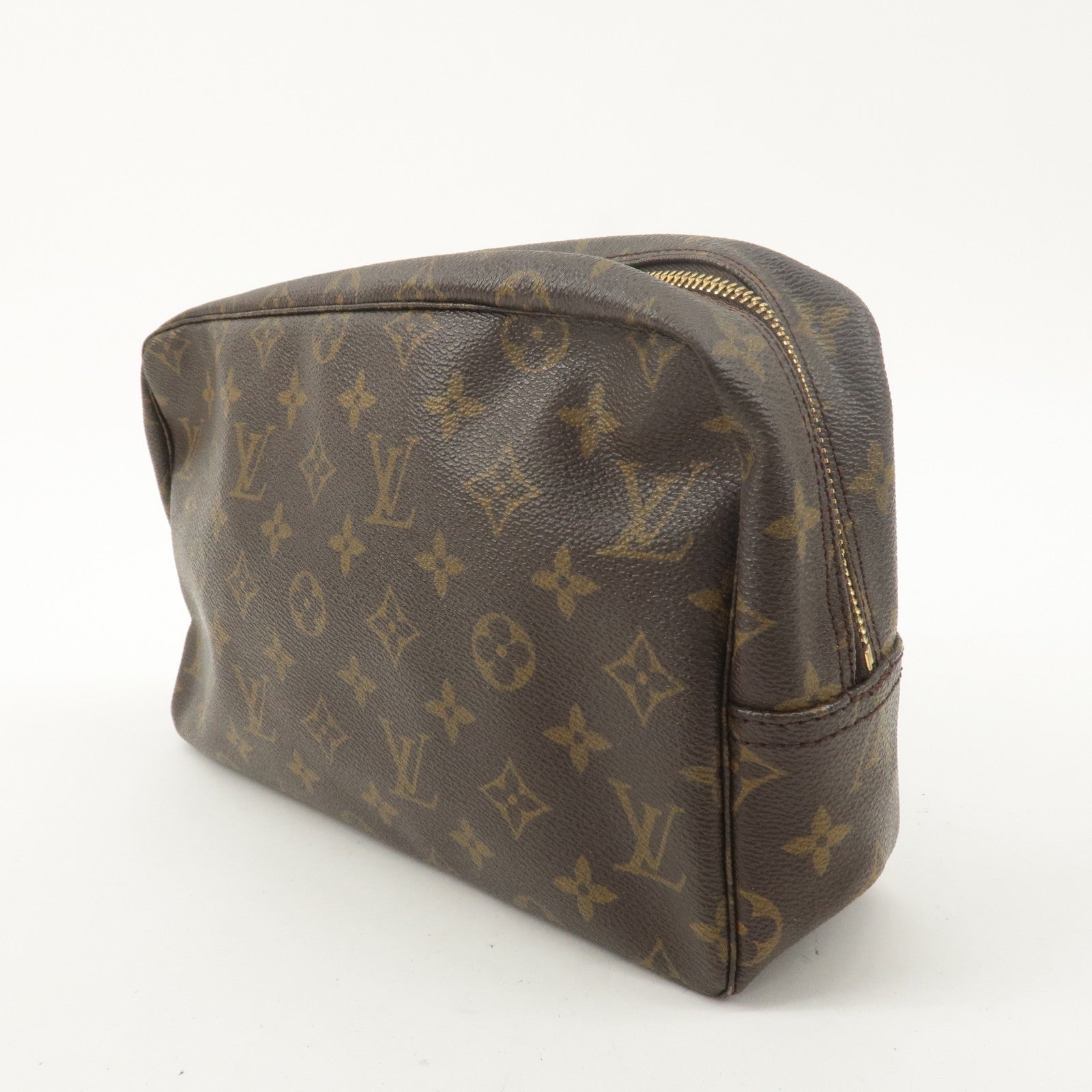 Louis Vuitton Monogram Trousse Toilette 28 Pouch Brown M47522