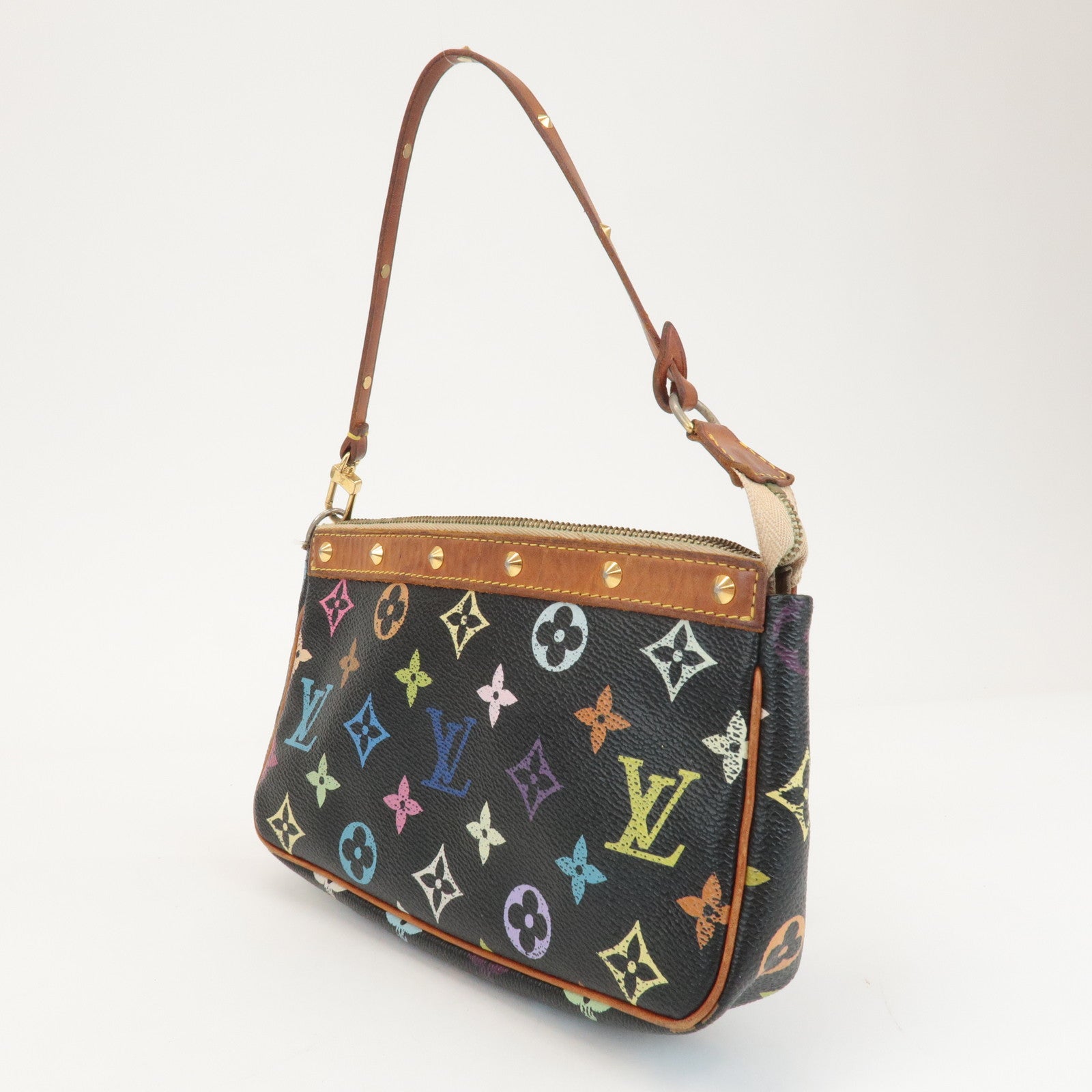 Louis Vuitton Monogram MultiColor Pochette Accessoires Noir M92648 Used