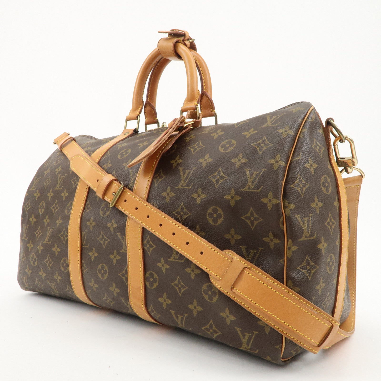 Louis Vuitton Monogram Keep All 45 Boston Bag M41418 Used