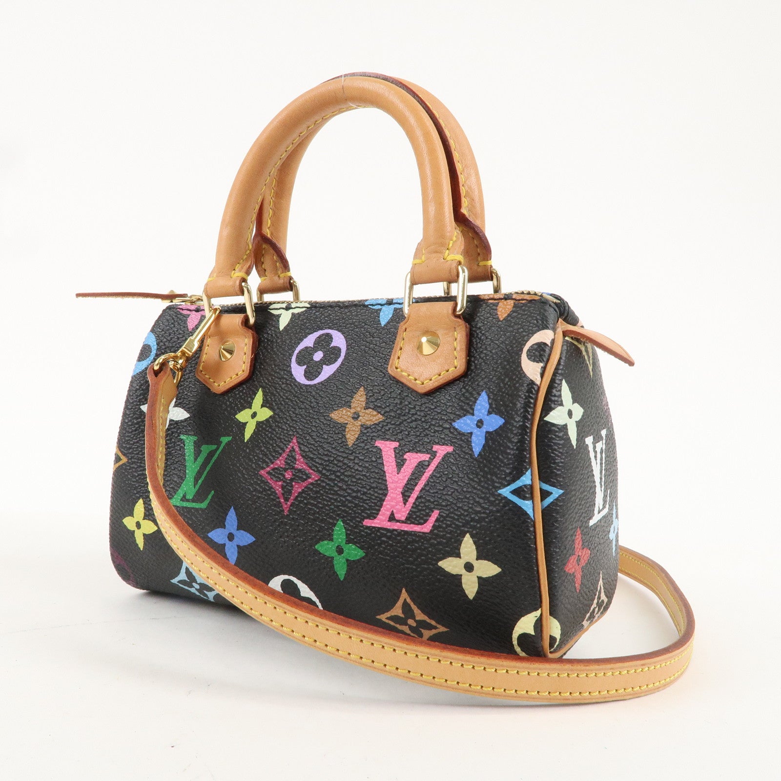 Louis Vuitton Monogram Multicolor Mini Speedy 
Strap M92644