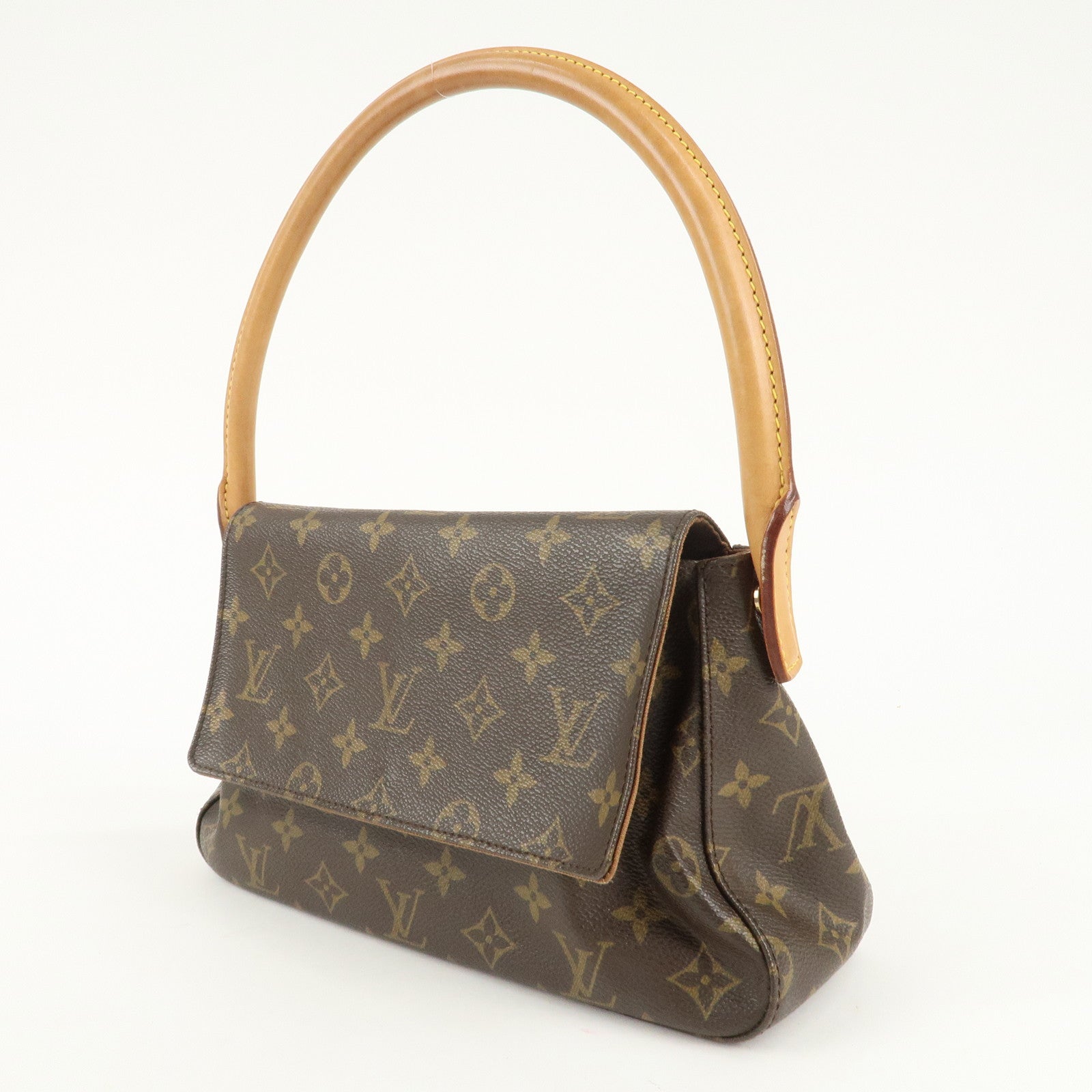 Louis Vuitton Monogram Mini Looping Shoulder Bag Hand Bag M51147 Used