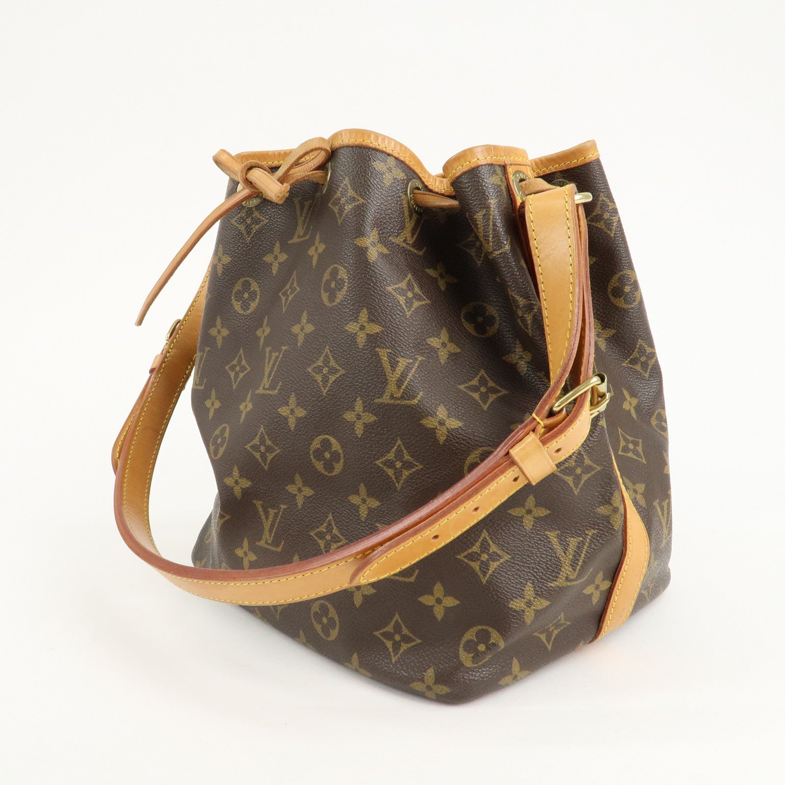 Louis Vuitton Monogram Petit Noe Shoulder Bag Brown M42226 Used