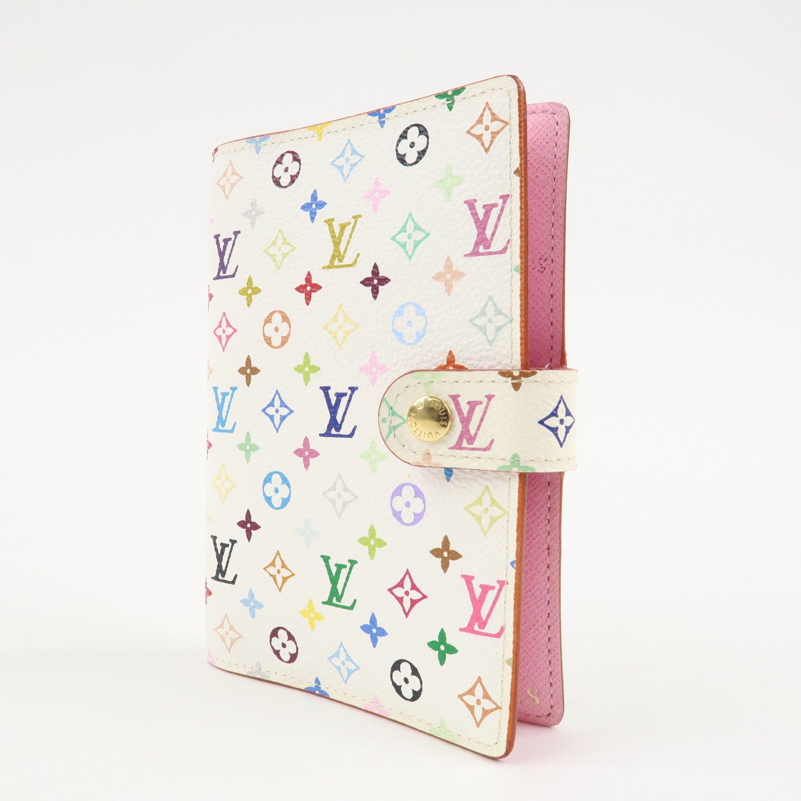 Louis Vuitton Monogram Multicolor Agenda PM Planner Cover R21074 Used