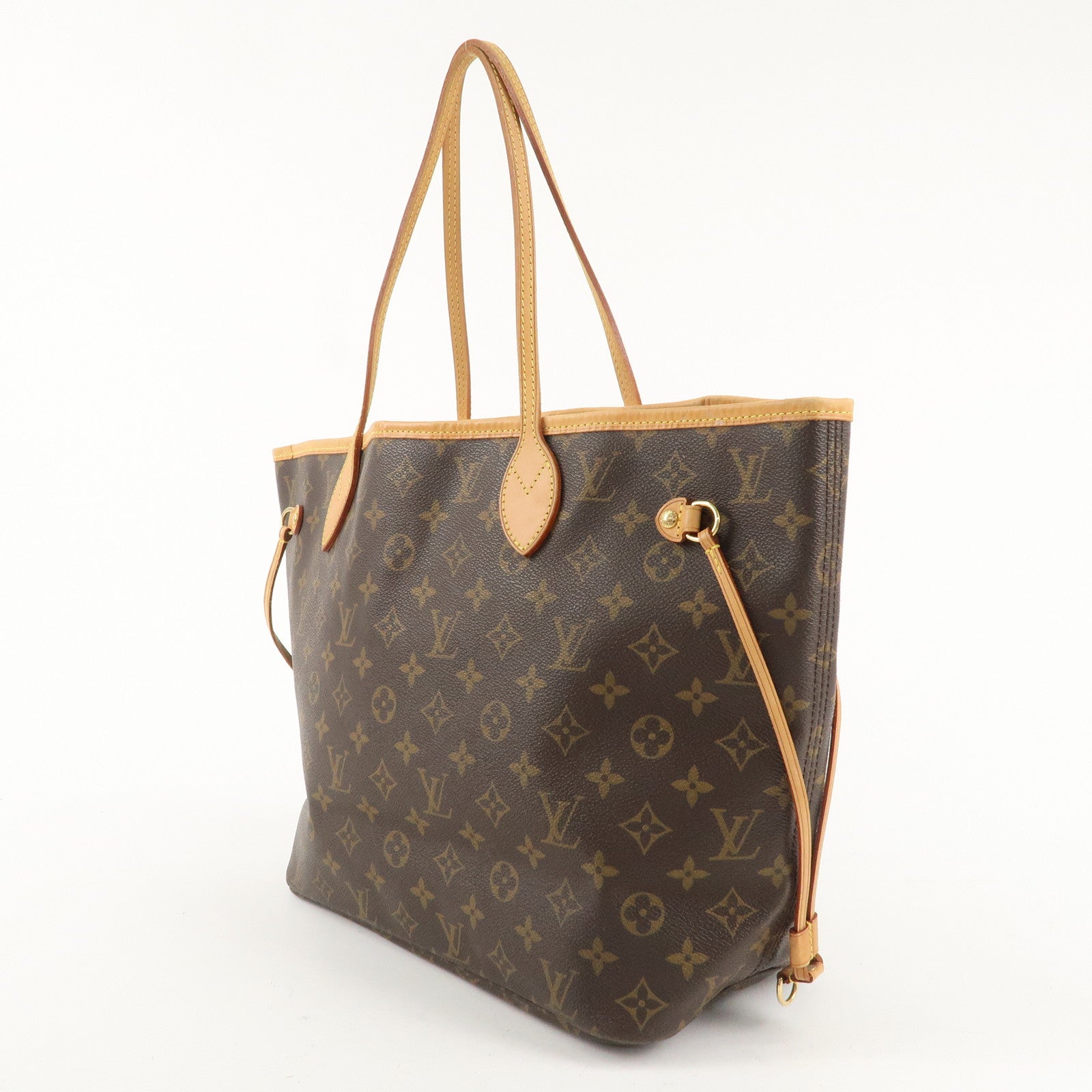 Louis Vuitton Monogram Neverfull MM Tote Bag Brown M40156