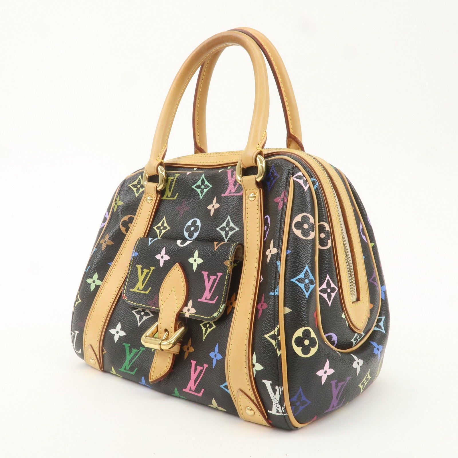 Louis Vuitton Monogram Multicolor Priscilla Hand Bag Noir M40097