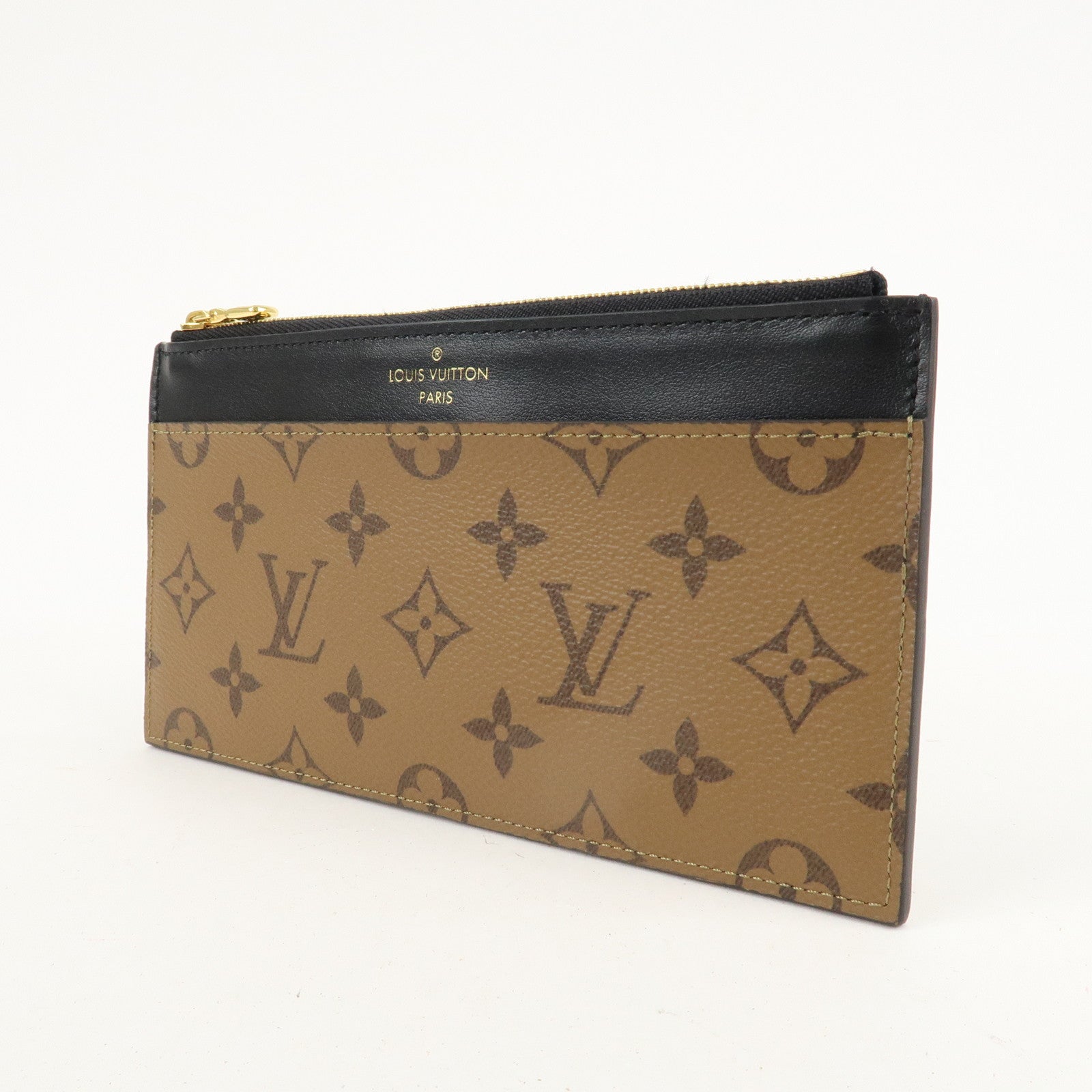 Louis Vuitton Monogram Reverse Slim Purse Card Case M80390 Used