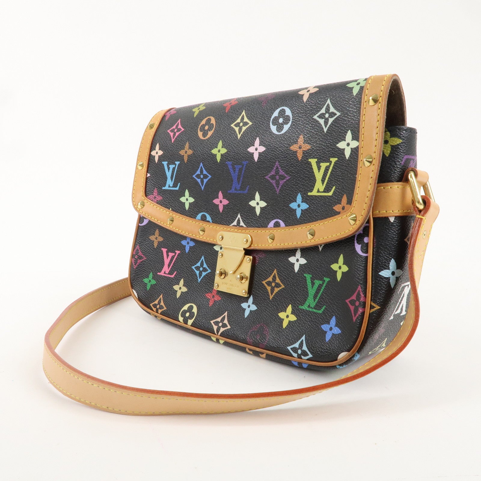 Louis Vuitton Monogram Multicolor Sologne Shoulder Bag Noir M92639