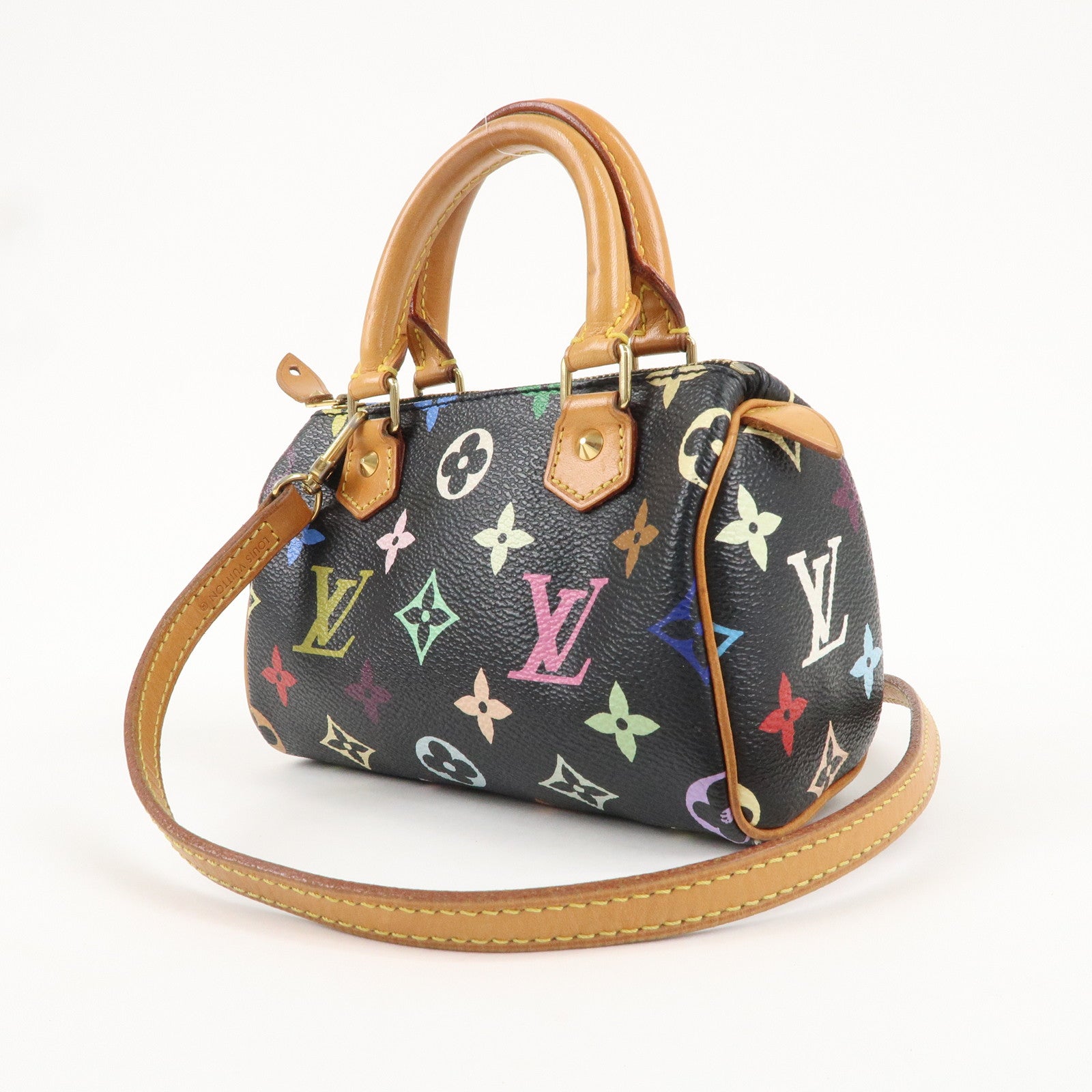 Louis Vuitton Monogram Multicolor Mini Speedy&Strap M92644 J00145