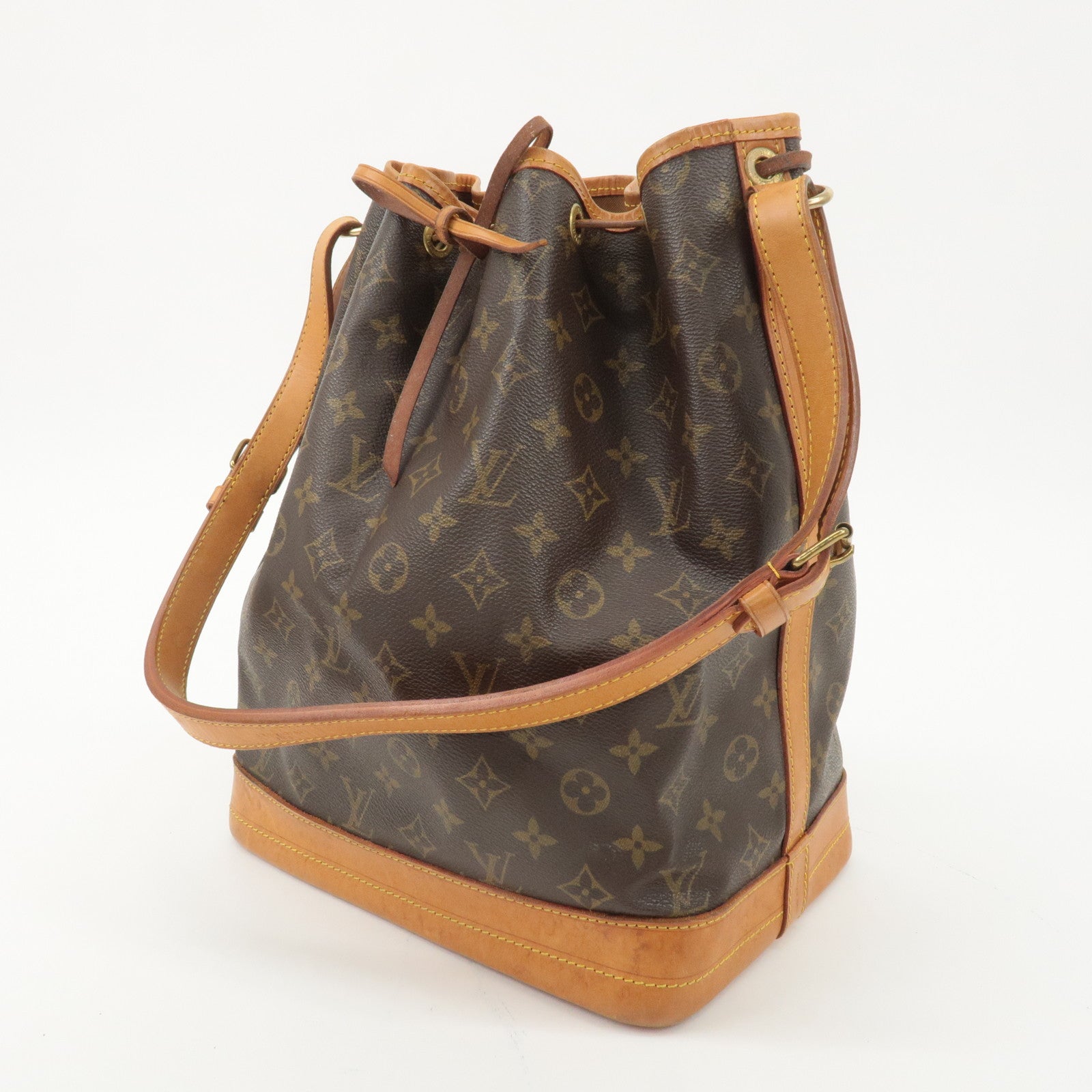 Louis Vuitton Monogram Noe Shoulder Bag Hand Bag Brown M42224 Used