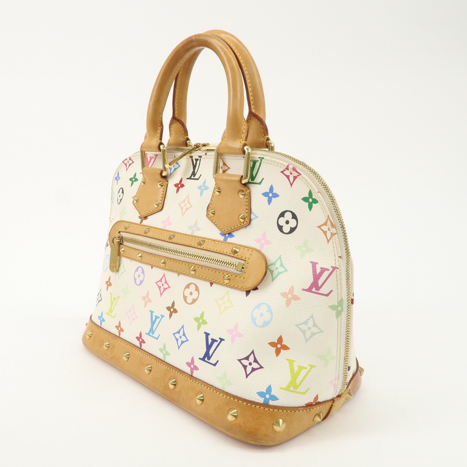 Louis Vuitton Monogram Multicolor Alma PM Hand Bag Blanc M92647