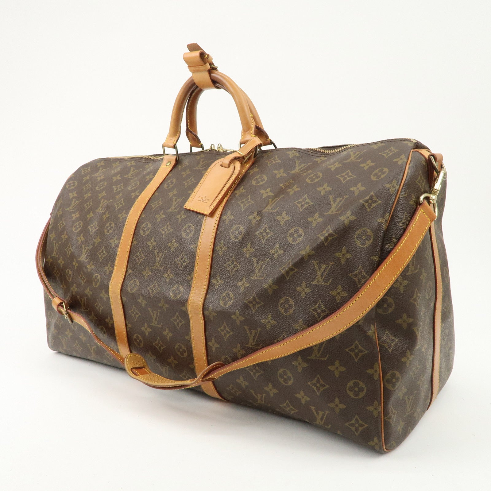 Louis Vuitton Monogram Keep All Bandouliere 60 Boston Bag M41412 Used