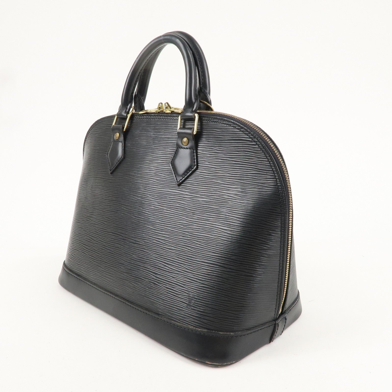 Louis Vuitton Epi Alma Hand Bag Noir Black M52142