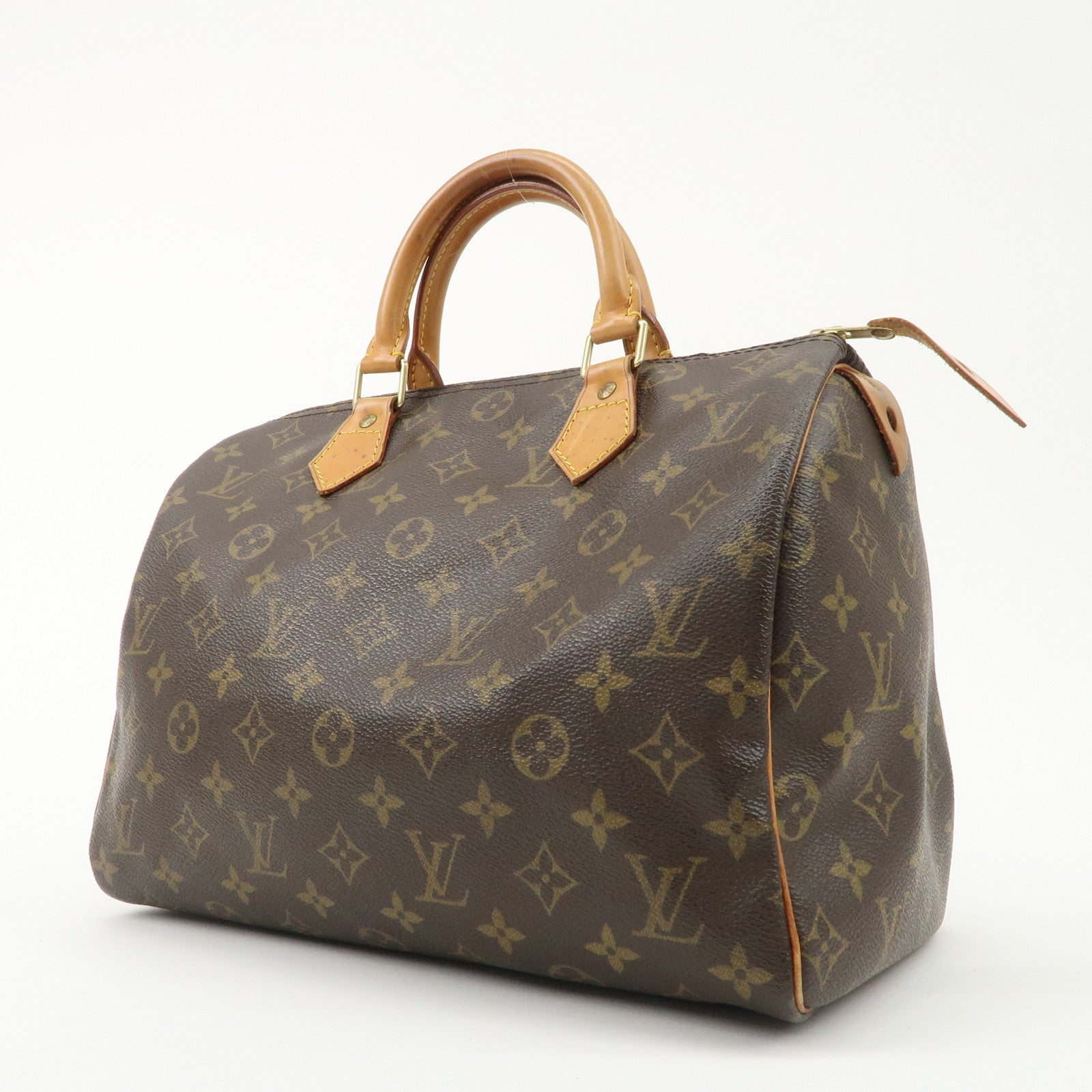 Louis Vuitton Monogram Speedy 30 Hand Bag Boston Bag M41526 Used