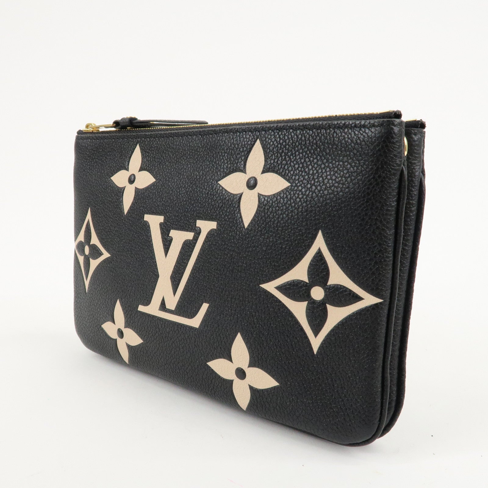 Louis Vuitton Monogram Empreinte Bicolor Pochette Double Zip Used