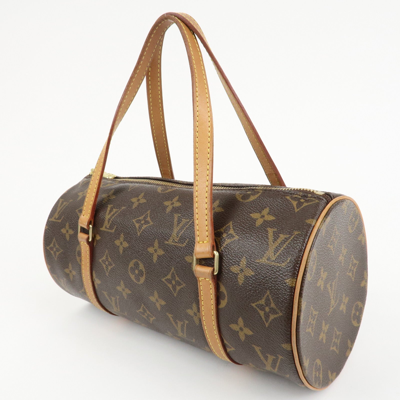 Louis Vuitton Monogram Papillon 26 Hand Bag Brown M51386 Used