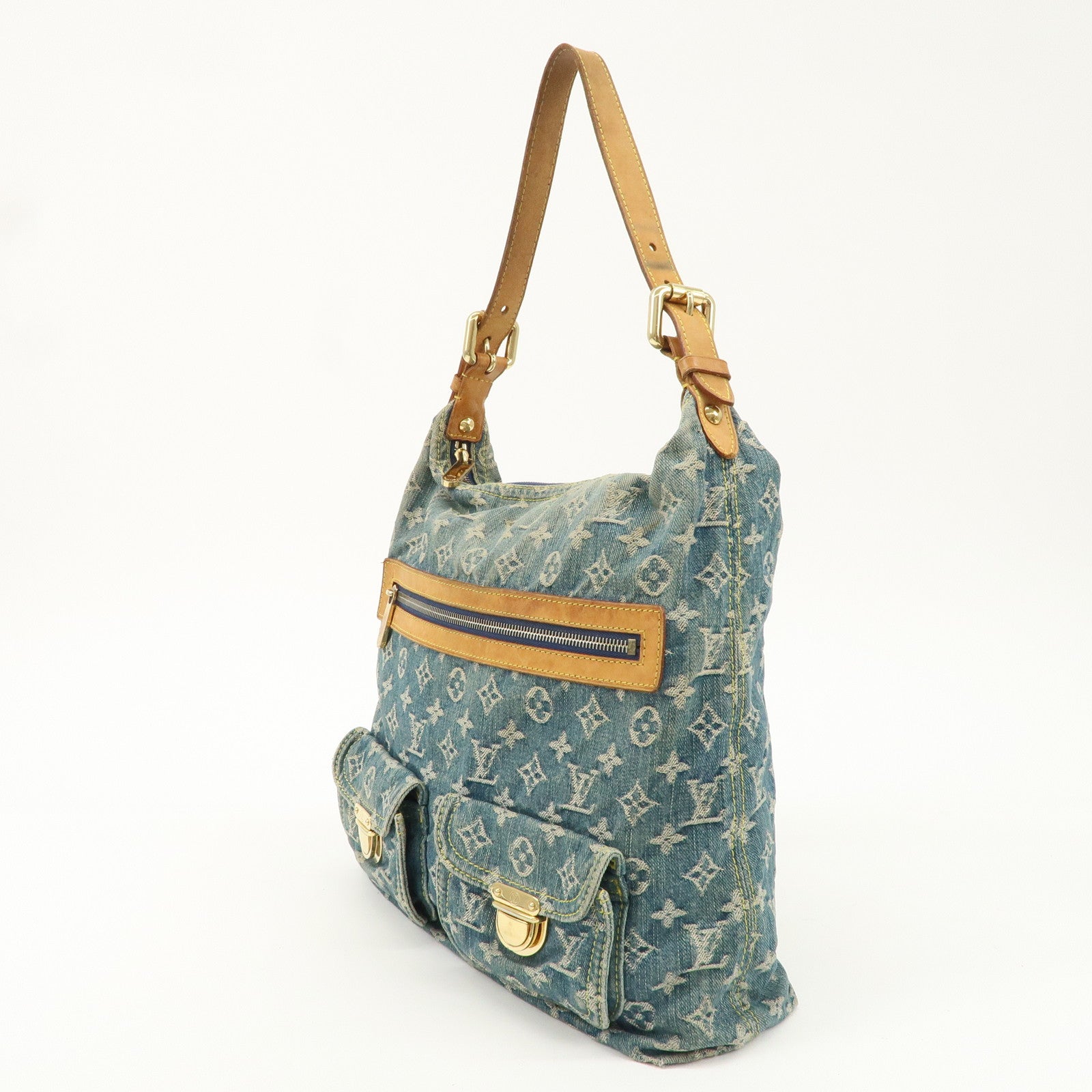 Louis Vuitton Monogram Denim Baggy GM Shoulder Bag M95048