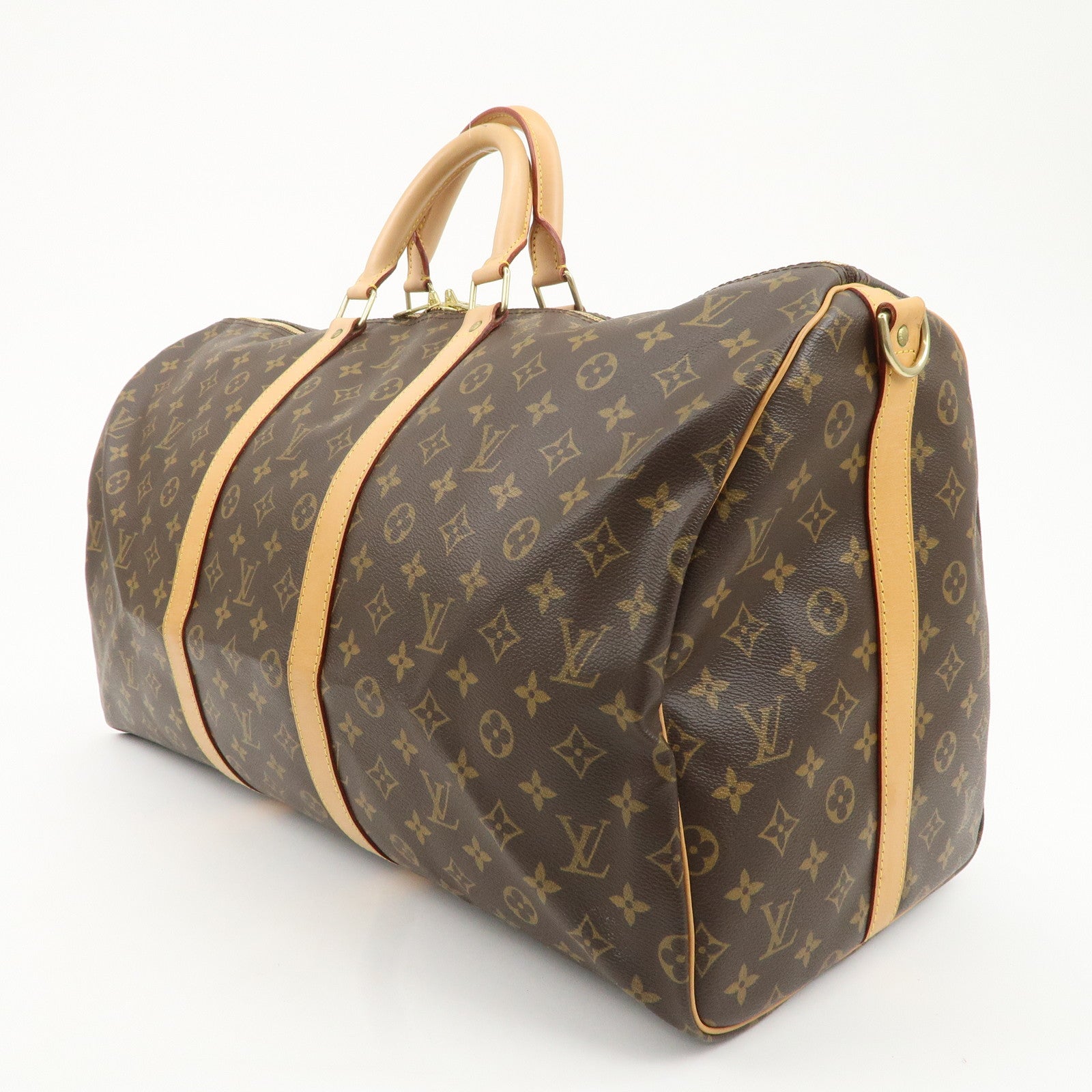 Louis Vuitton Monogram Keep All Bandouliere 55 Boston Bag M41414