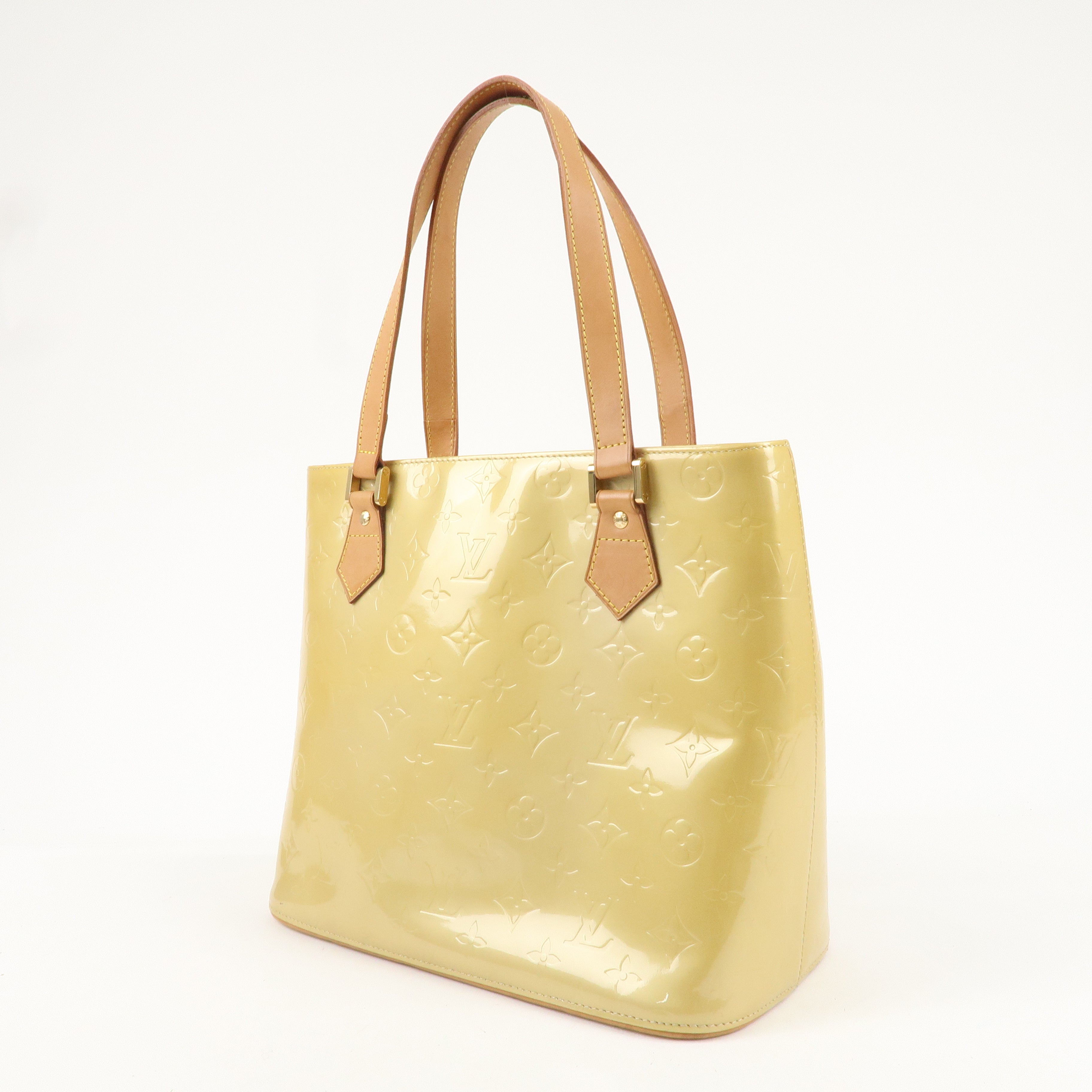 Louis Vuitton Monogram Vernis Houston Tote Bag Beige M91004