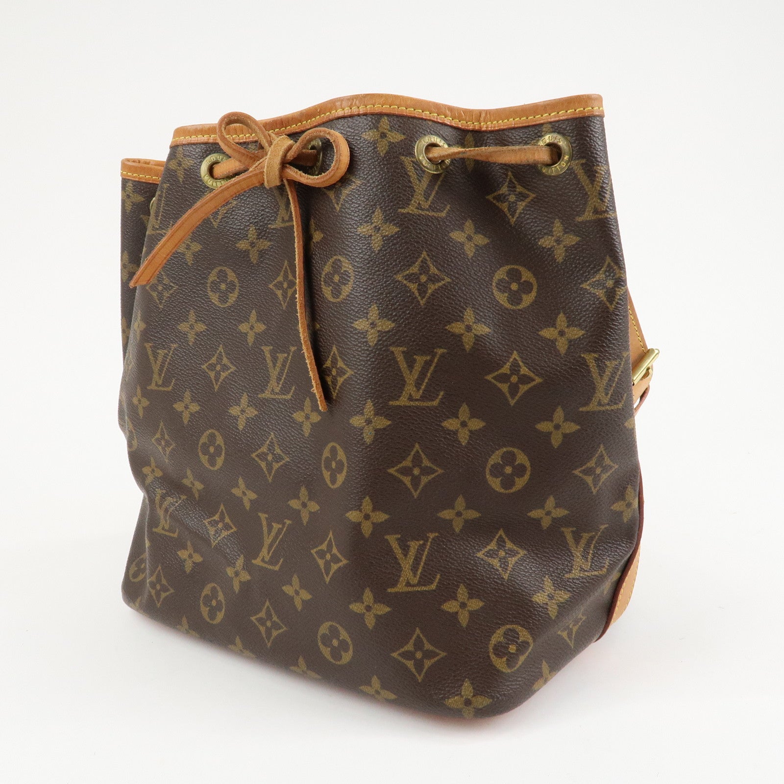 Louis Vuitton Monogram Petit Noe Shoulder Bag Brown M42226 Used