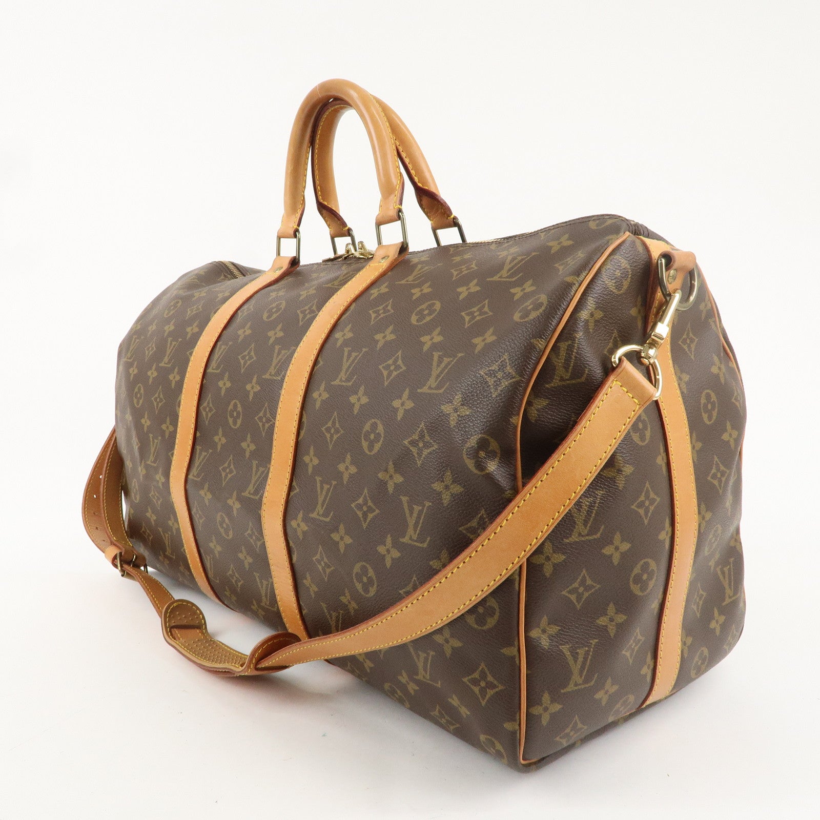 Louis Vuitton Monogram Keep All Bandoulier 50 Boston Bag M41416