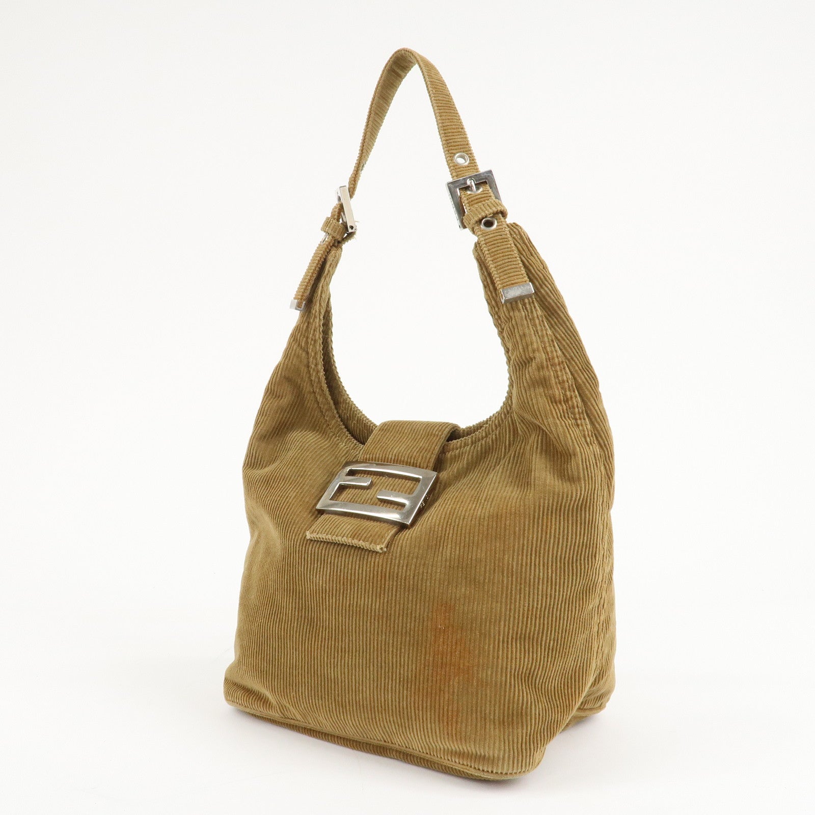 FENDI Corduroy Shoulder Bag 20686