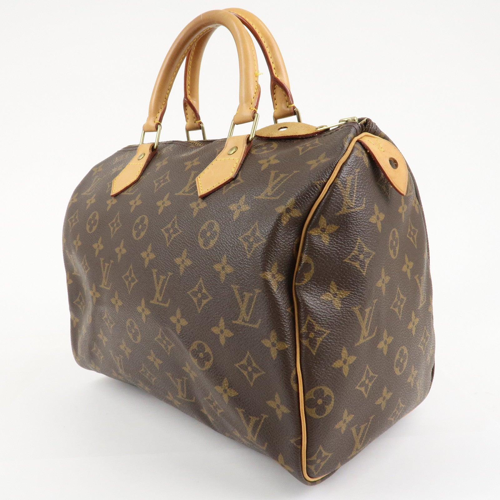 Louis Vuitton Monogram Speedy 30 Hand Bag Boston Bag M41526 Used