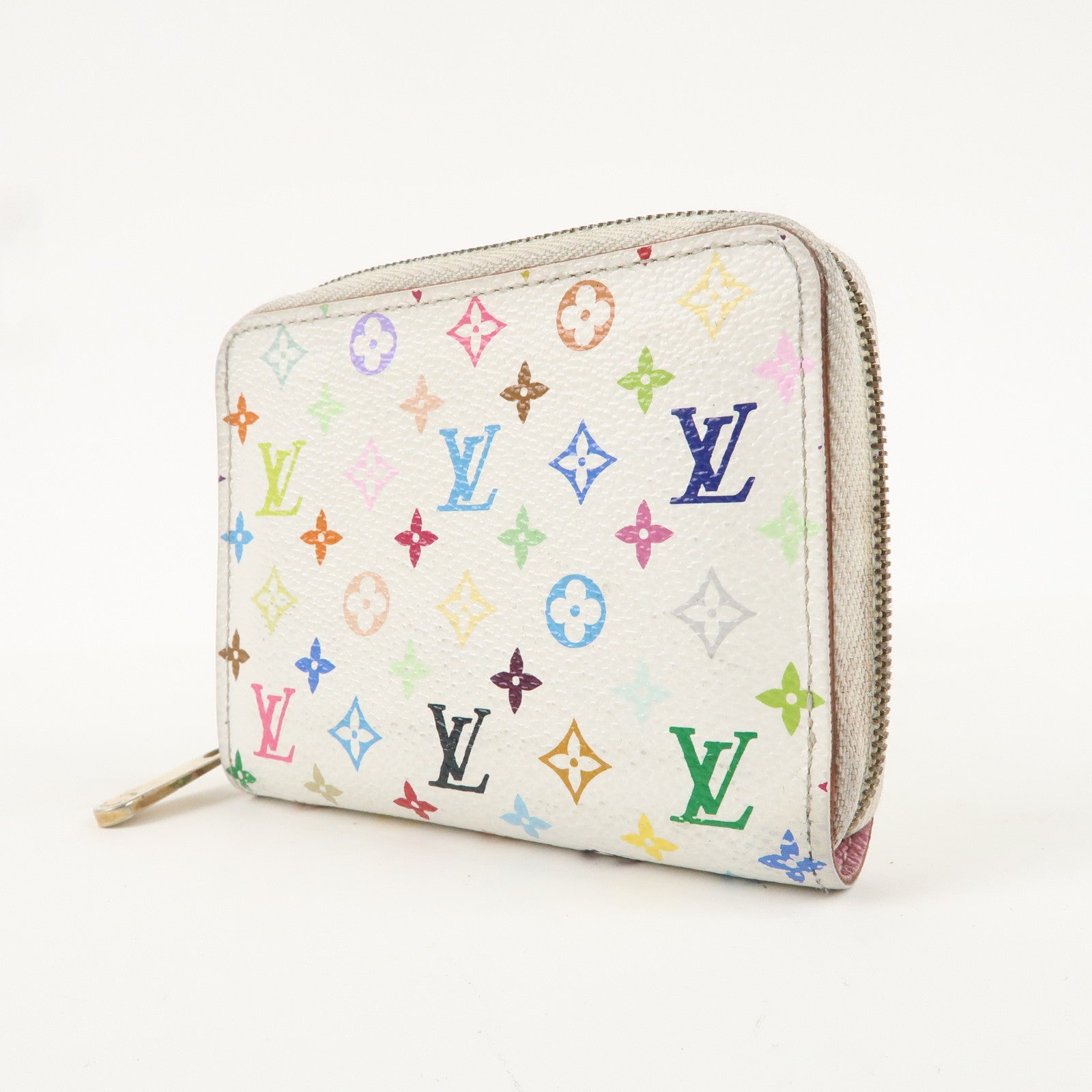 Louis Vuitton Monogram Multicolor Zippy Coin Purse Blanc M93741