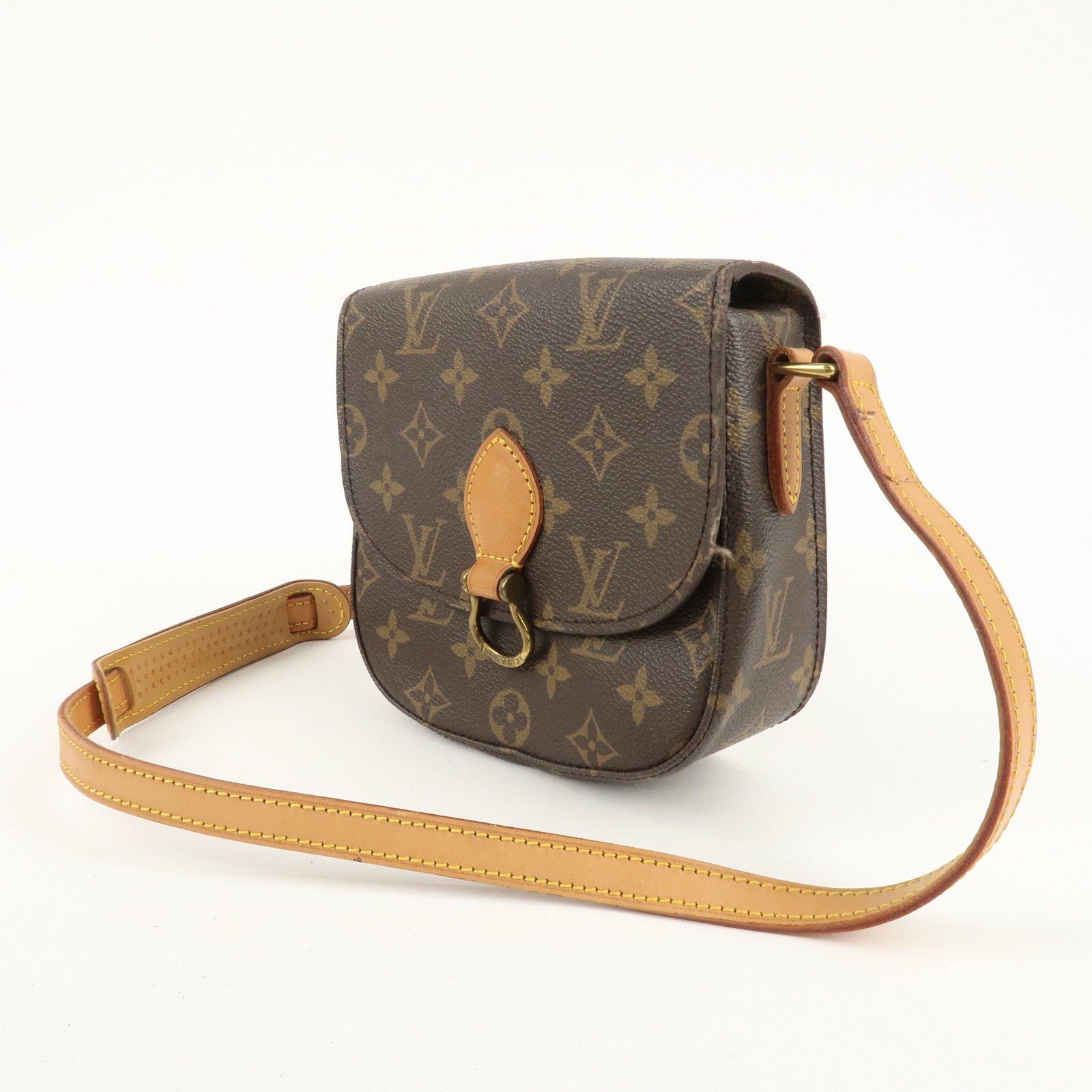 Louis Vuitton Monogram Saint Cloud MM Shoulder Bag Brown M51243