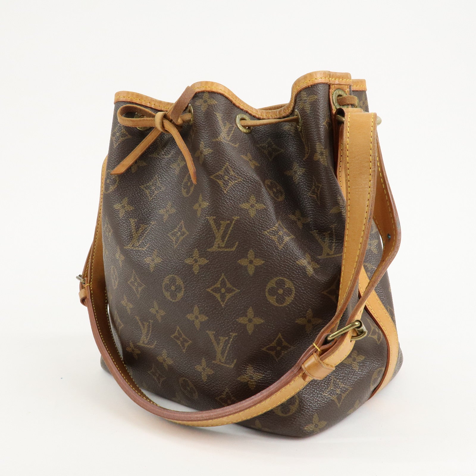 Louis Vuitton Monogram Petit Noe Shoulder Bag Brown M42226 Used