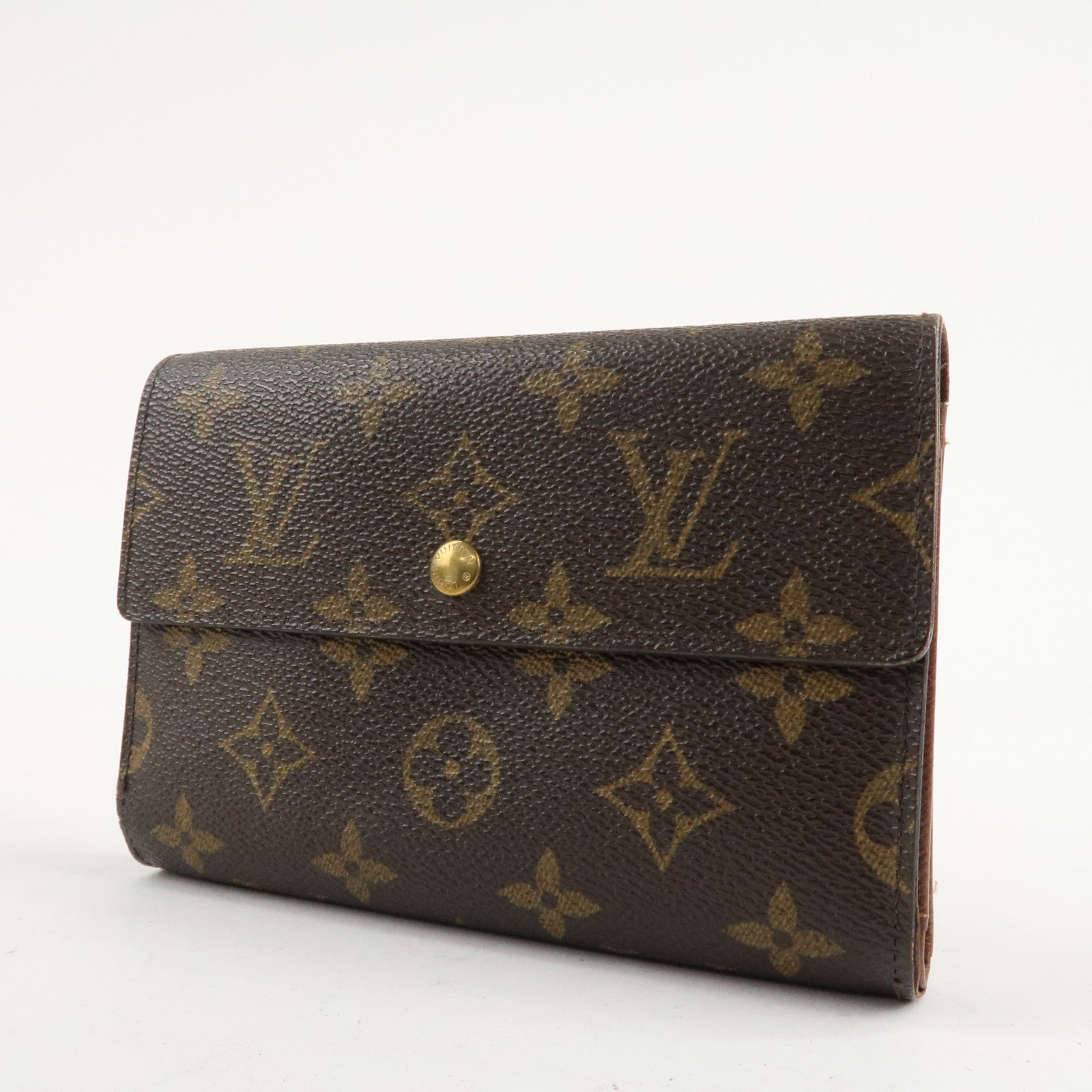 Louis Vuitton Monogram Set of 2 Bi-fold Wallet Brown M61202