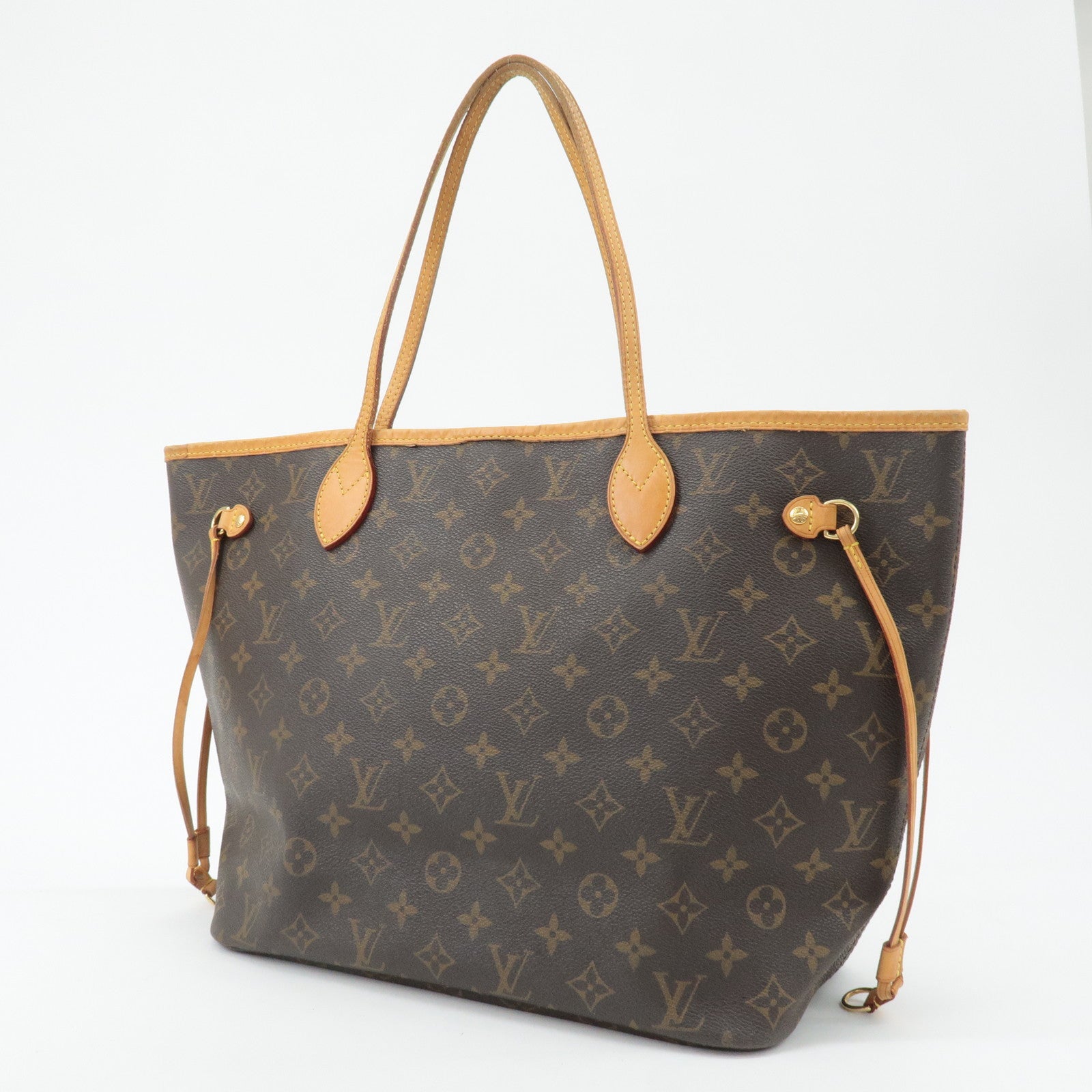 Louis Vuitton Monogram Neverfull MM Tote Bag Brown M40156 Used