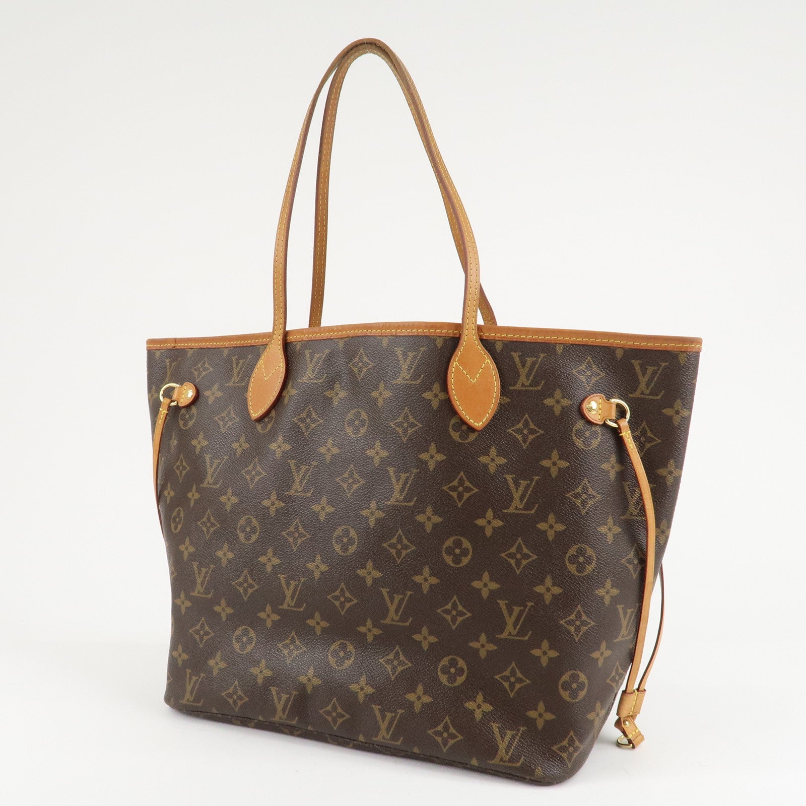 Louis Vuitton Monogram Neverfull MM Tote Bag Fuchisia M40996 Used