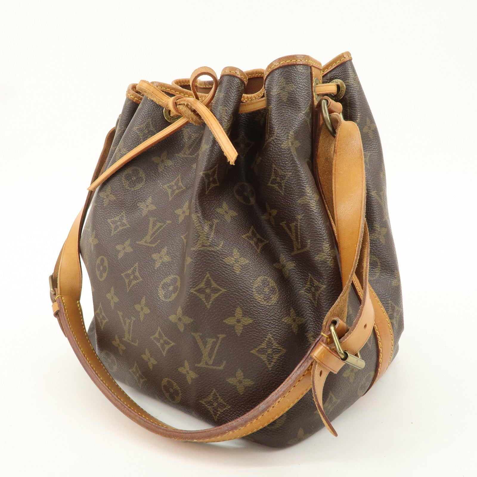 Louis Vuitton Monogram Petit Noe Shoulder Bag Brown M40818