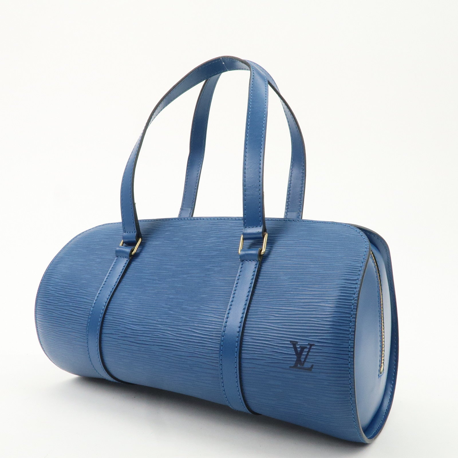 Louis Vuitton Epi Soufflot Shoulder Bag Hand Bag Blue M52222