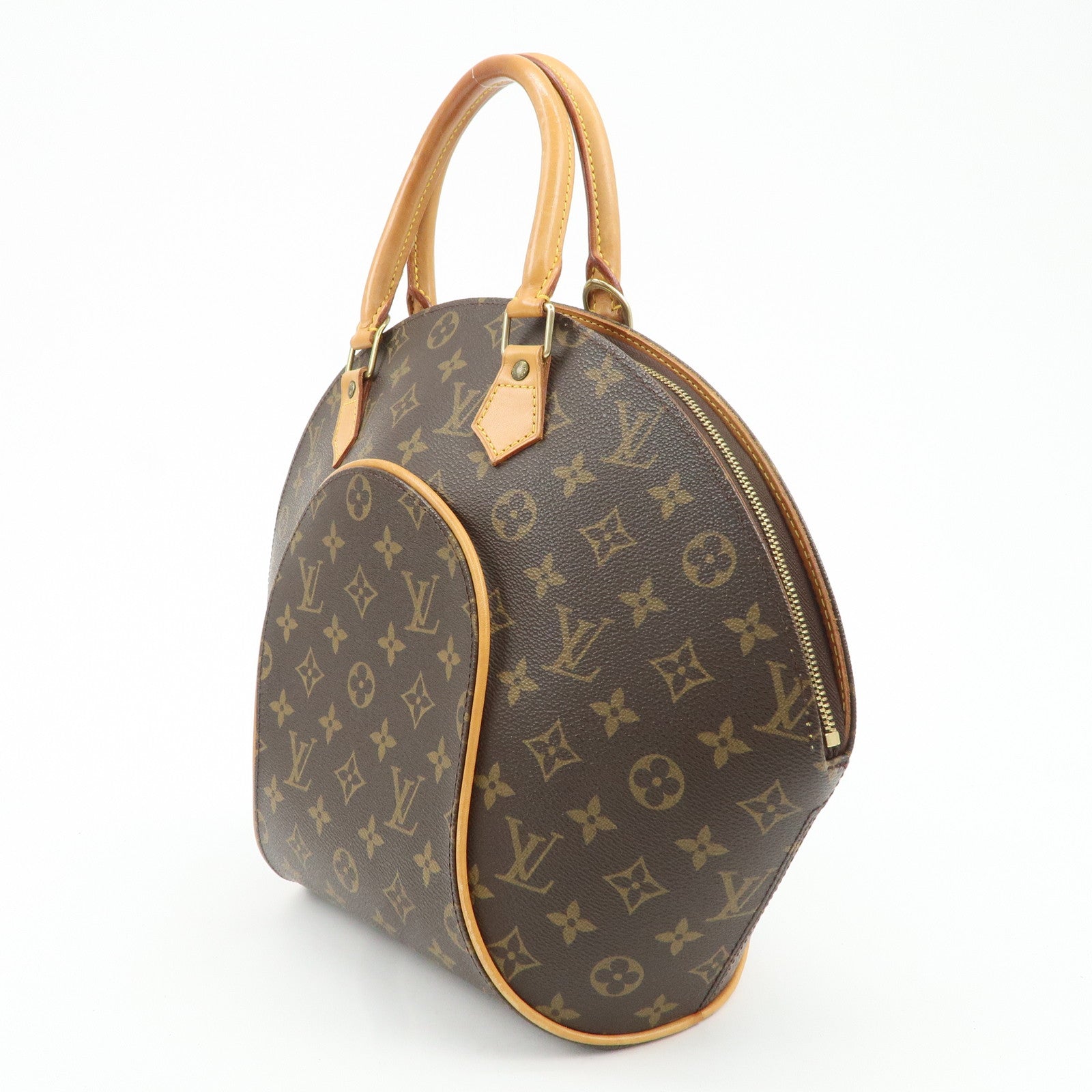 Louis Vuitton Monogram Ellipse MM Hand Bag Brown M51126 Used