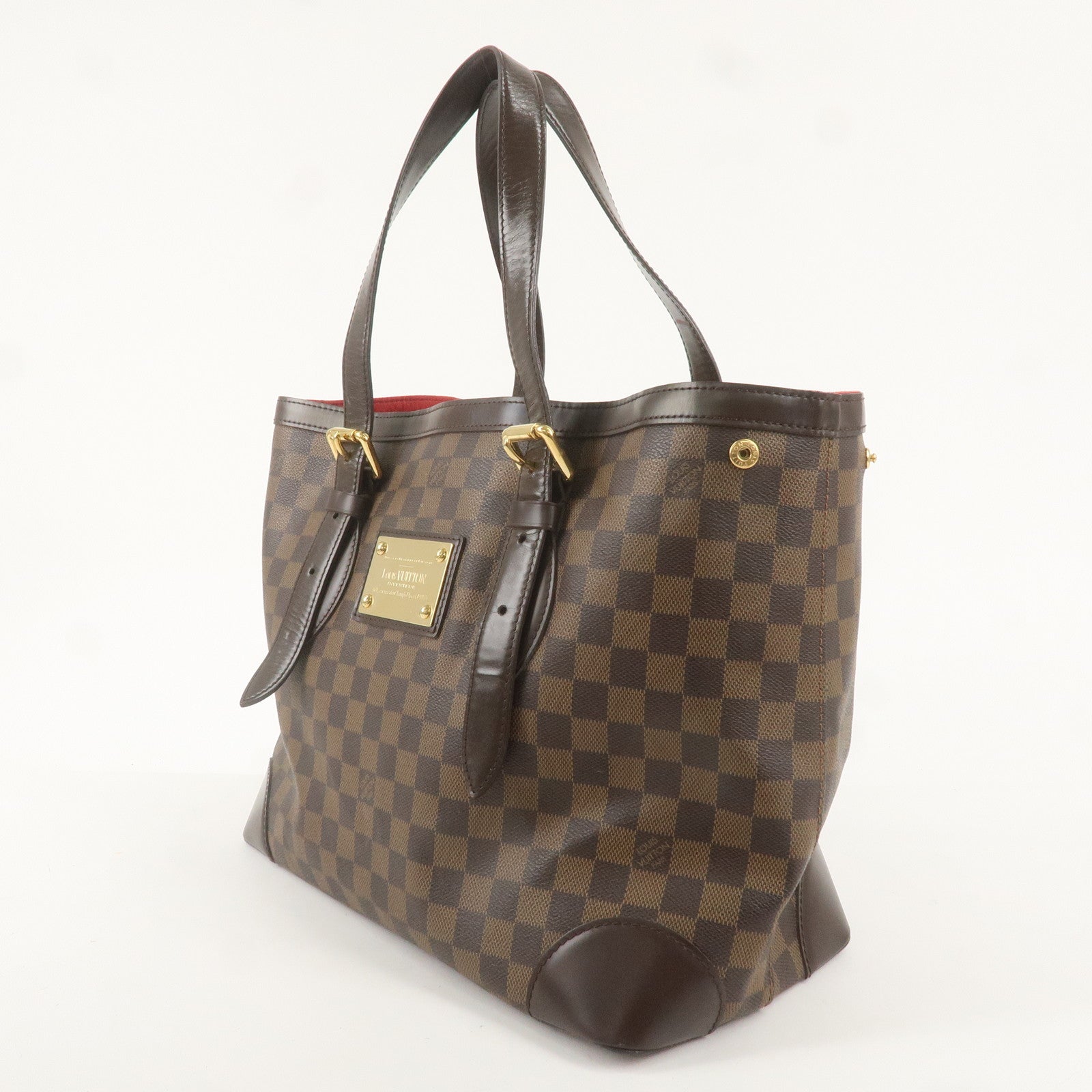 Louis Vuitton Damier Hampstead MM Tote Bag Brown N51206