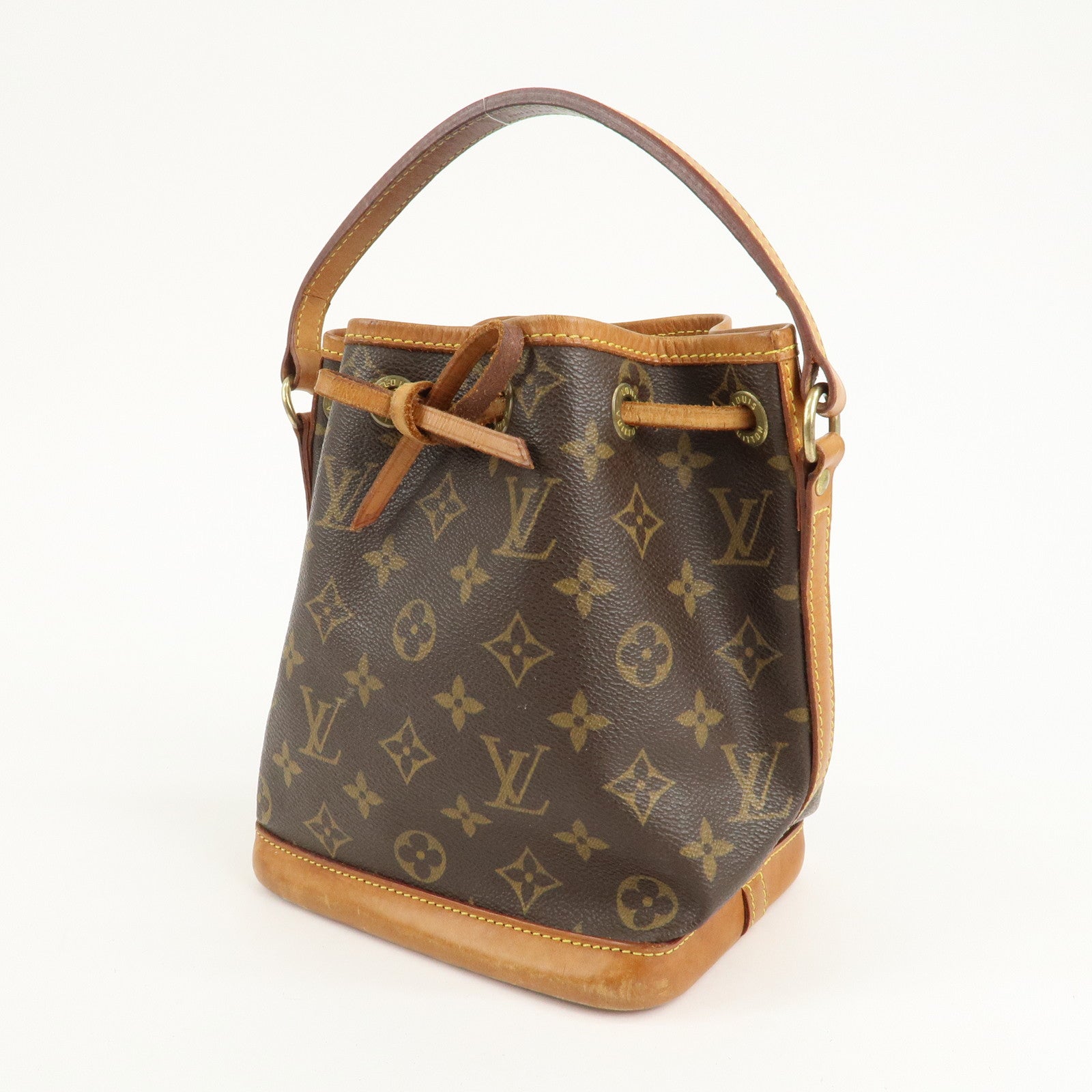 Louis Vuitton Monogram Mini Noe Hand Bag Brown M42227 Used