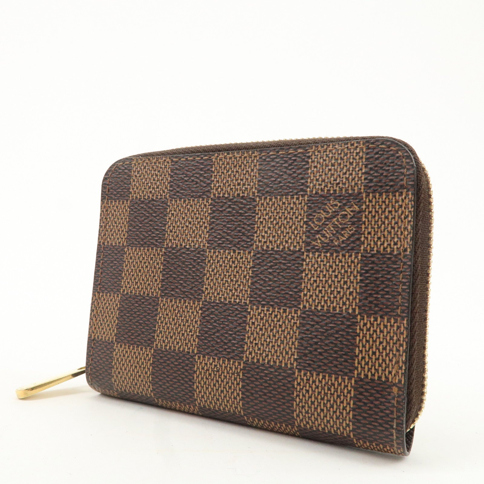 Louis Vuitton Damier Zippy Coin Purse Coin Case N63070 Used