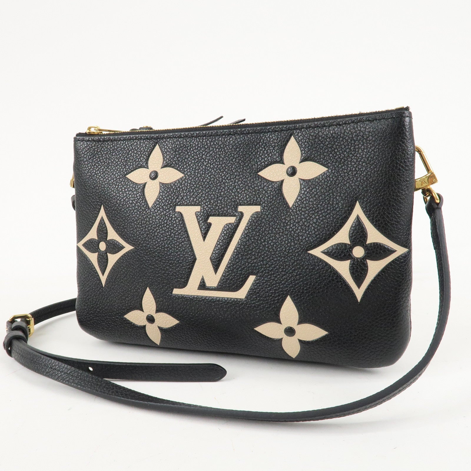 Louis Vuittton Monogram Empreinte Bicolor Pochette Double Zip Used