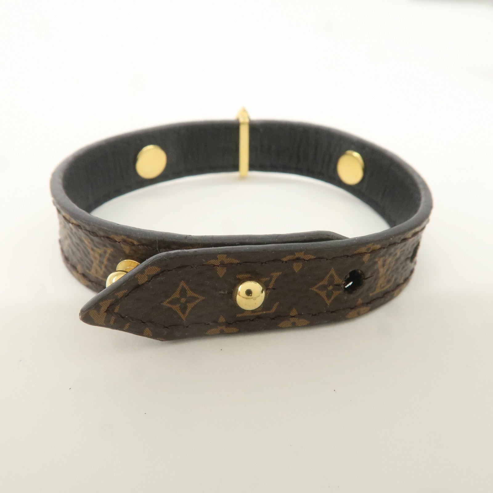 Louis Vuitton Monogram Bracelet Blooming Brown Gold M6534