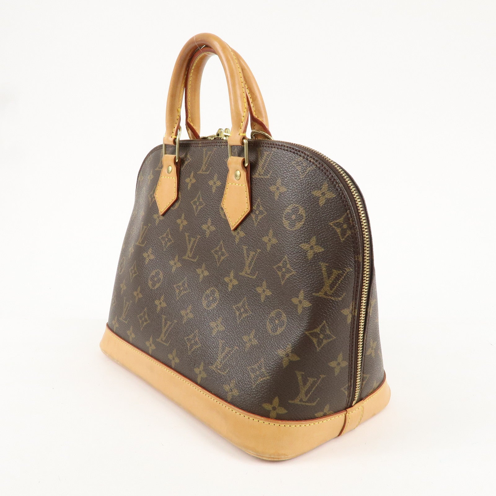 Louis Vuitton Monogram Alma Hand Bag Brown M51130