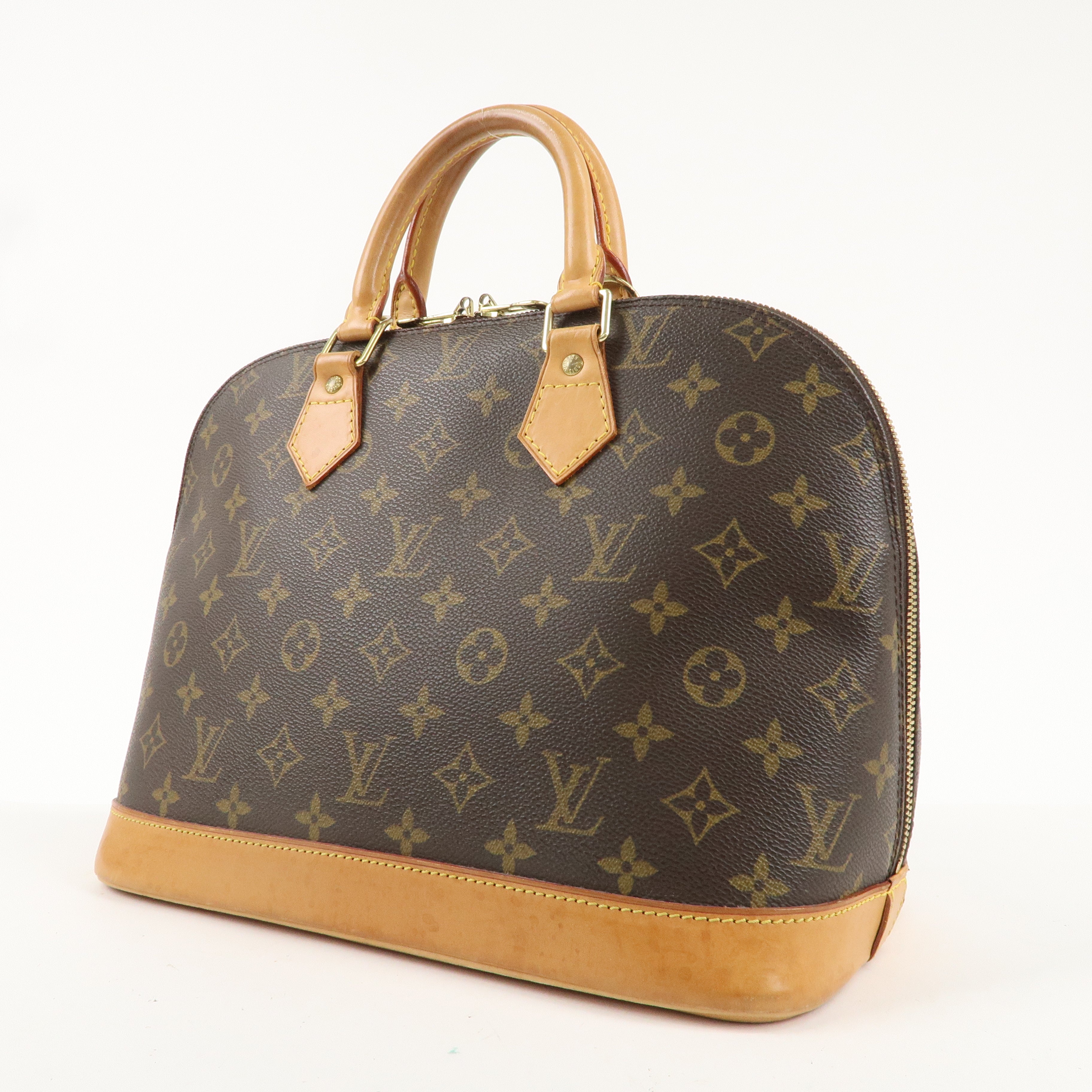 Louis Vuitton Monogram Alma Hand Bag Brown M51130