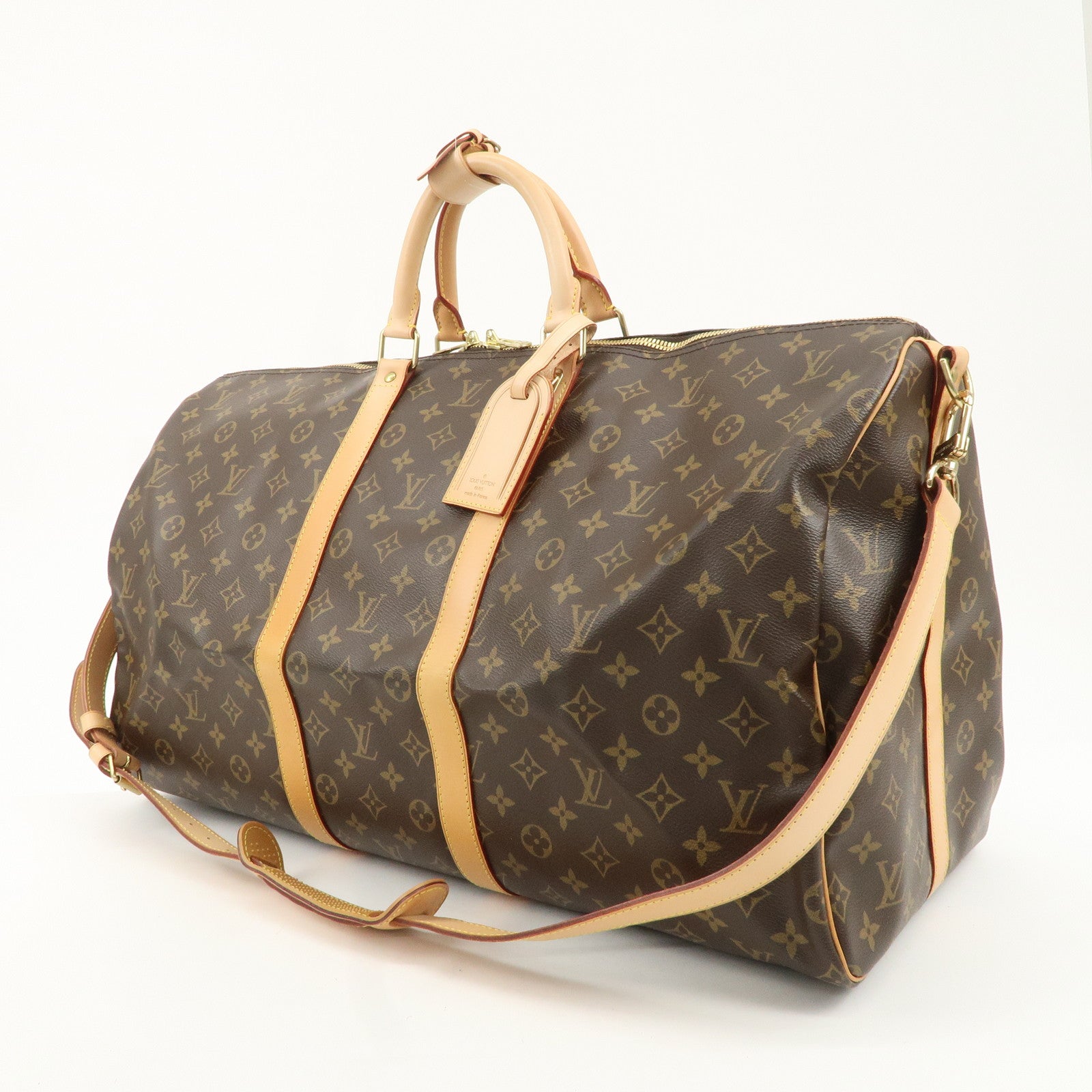 Louis Vuitton Monogram Keep All Bandouliere 55 Boston Bag M41414 Used