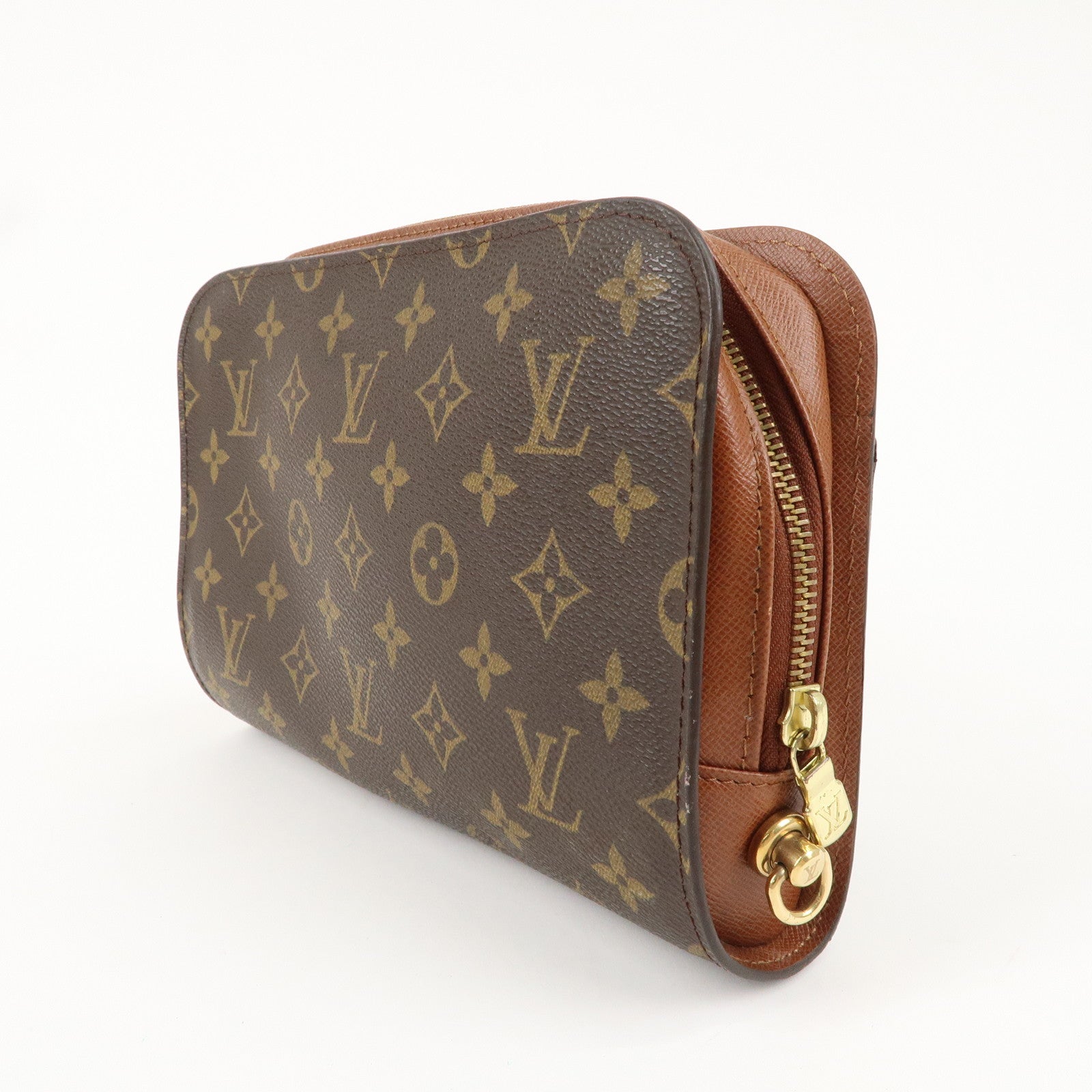 Louis Vuitton Monogram Orsay Clutch Bag Pouch Brown M51790