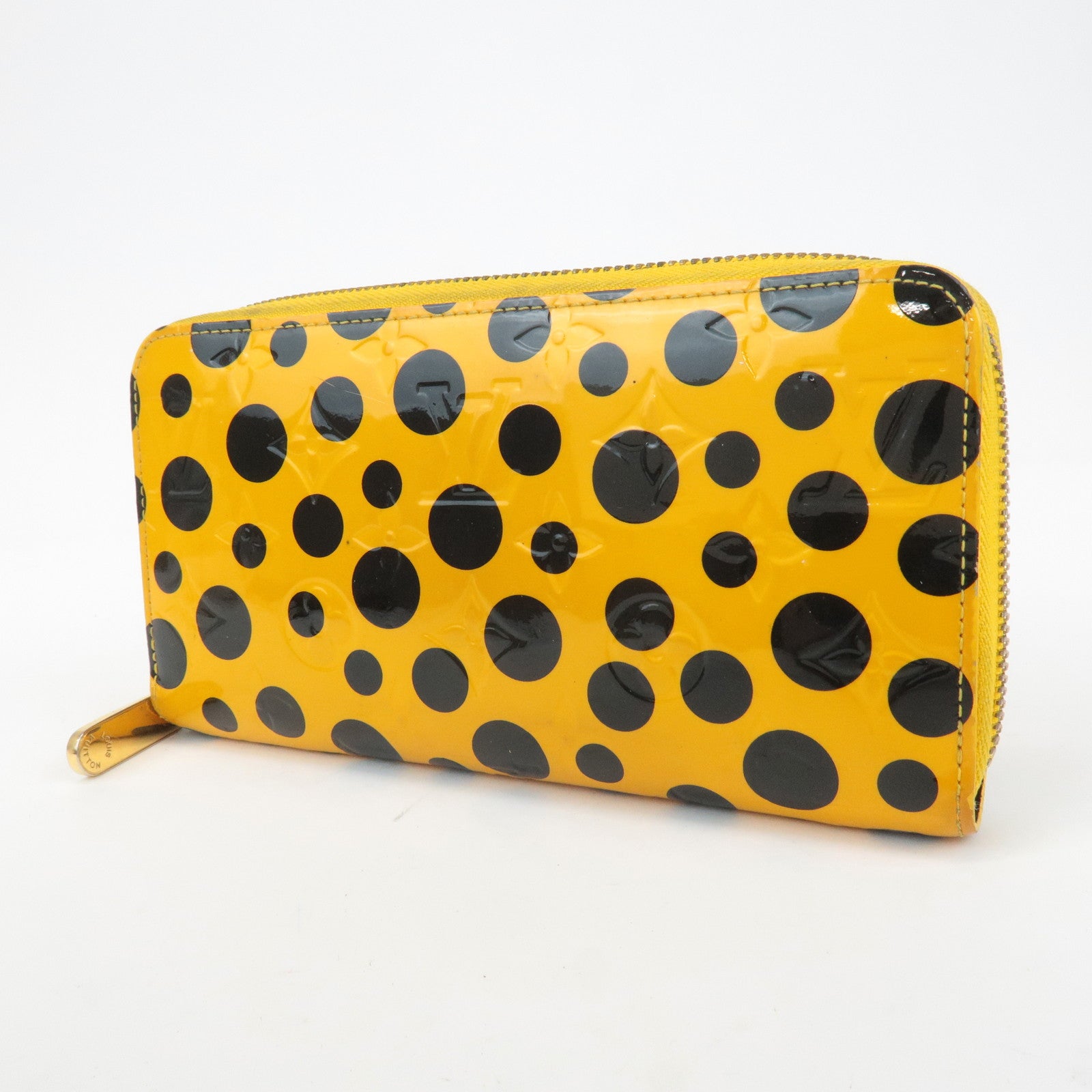 Louis Vuitton Vernis YayoiKusama Dots Infinity Zippy Wallet M91571 Used