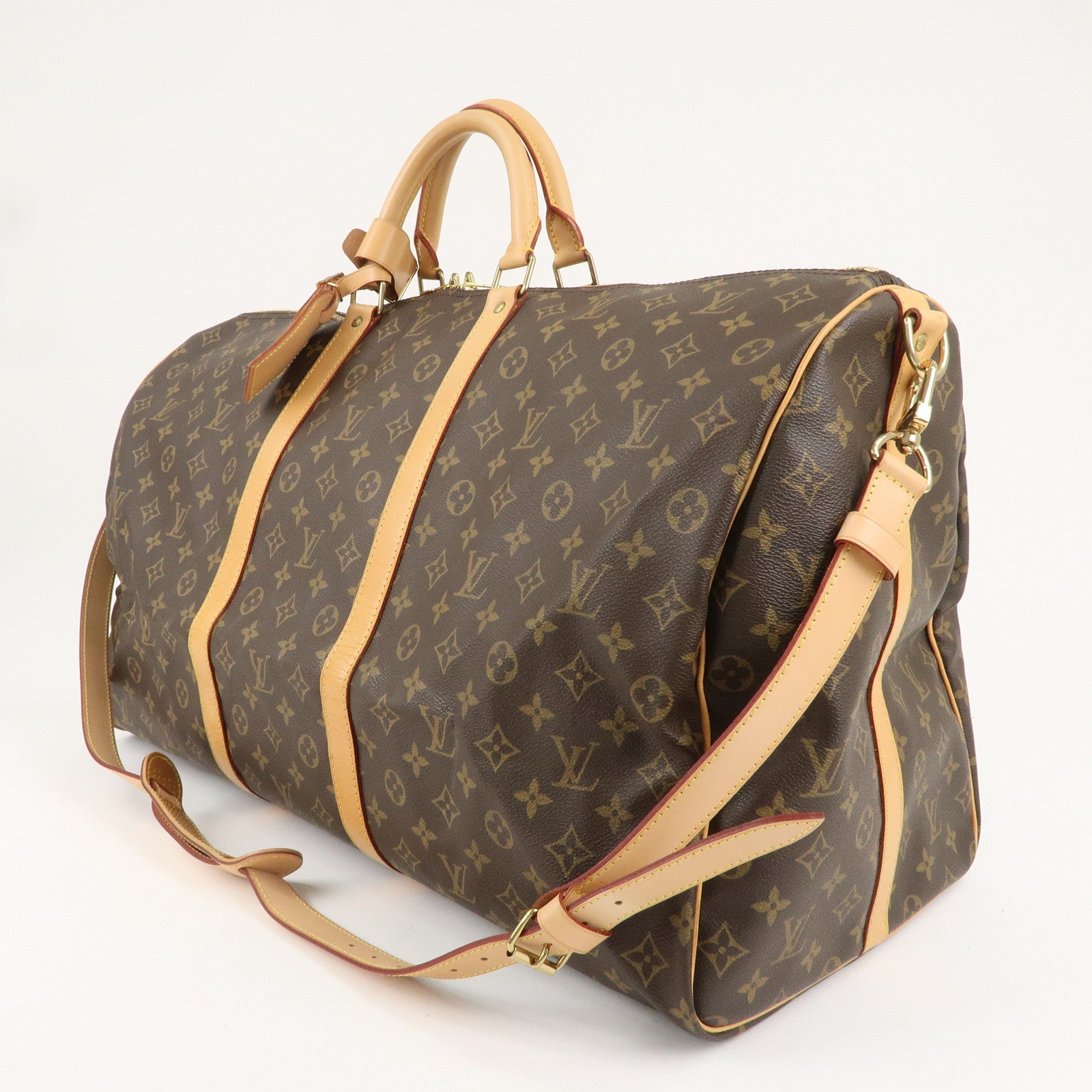 Louis Vuitton Monogram Keep All Bandouliere 60 Boston Bag M41412