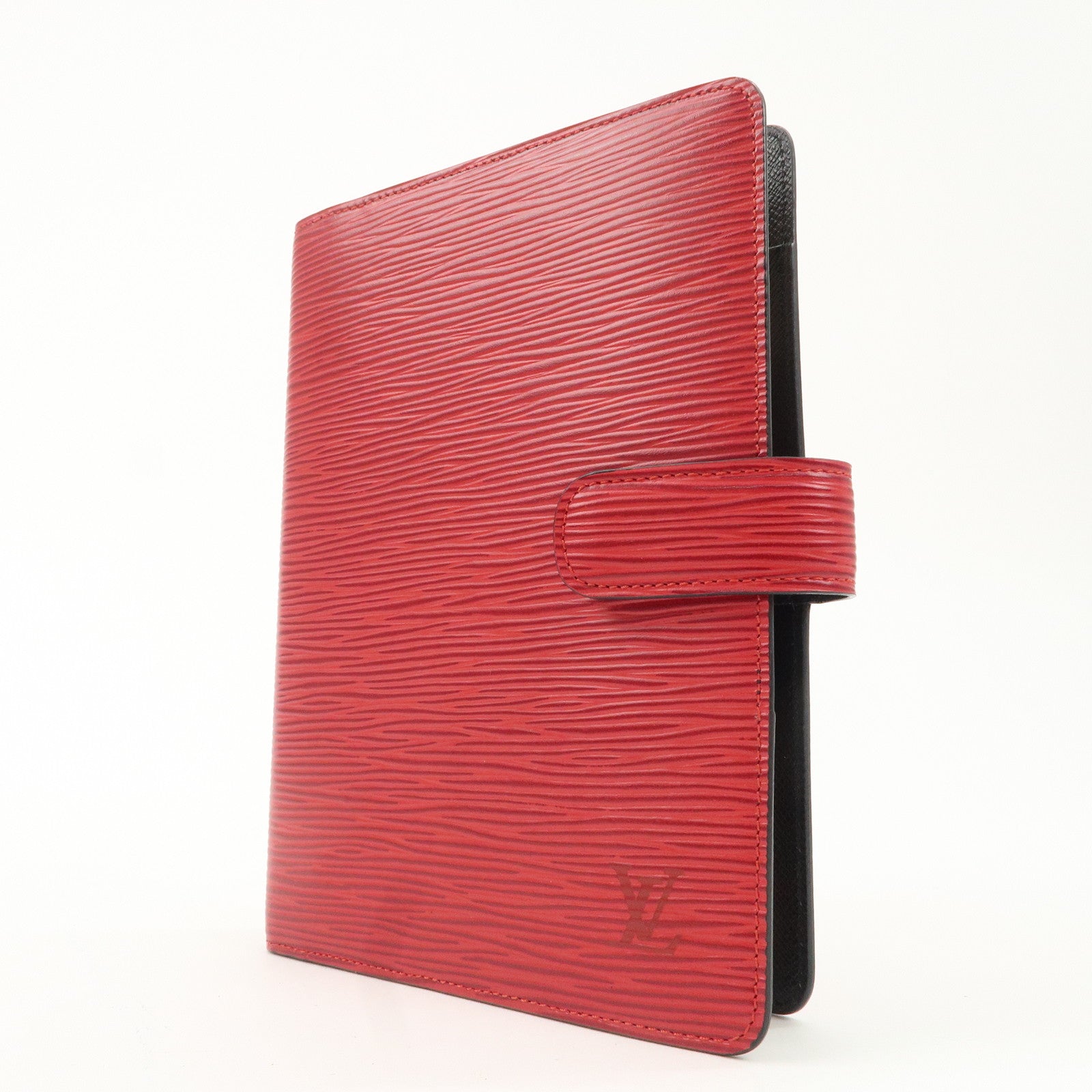 Louis Vuitton Epi Agenda MM Planner Cover Castilian Red R20047 Used