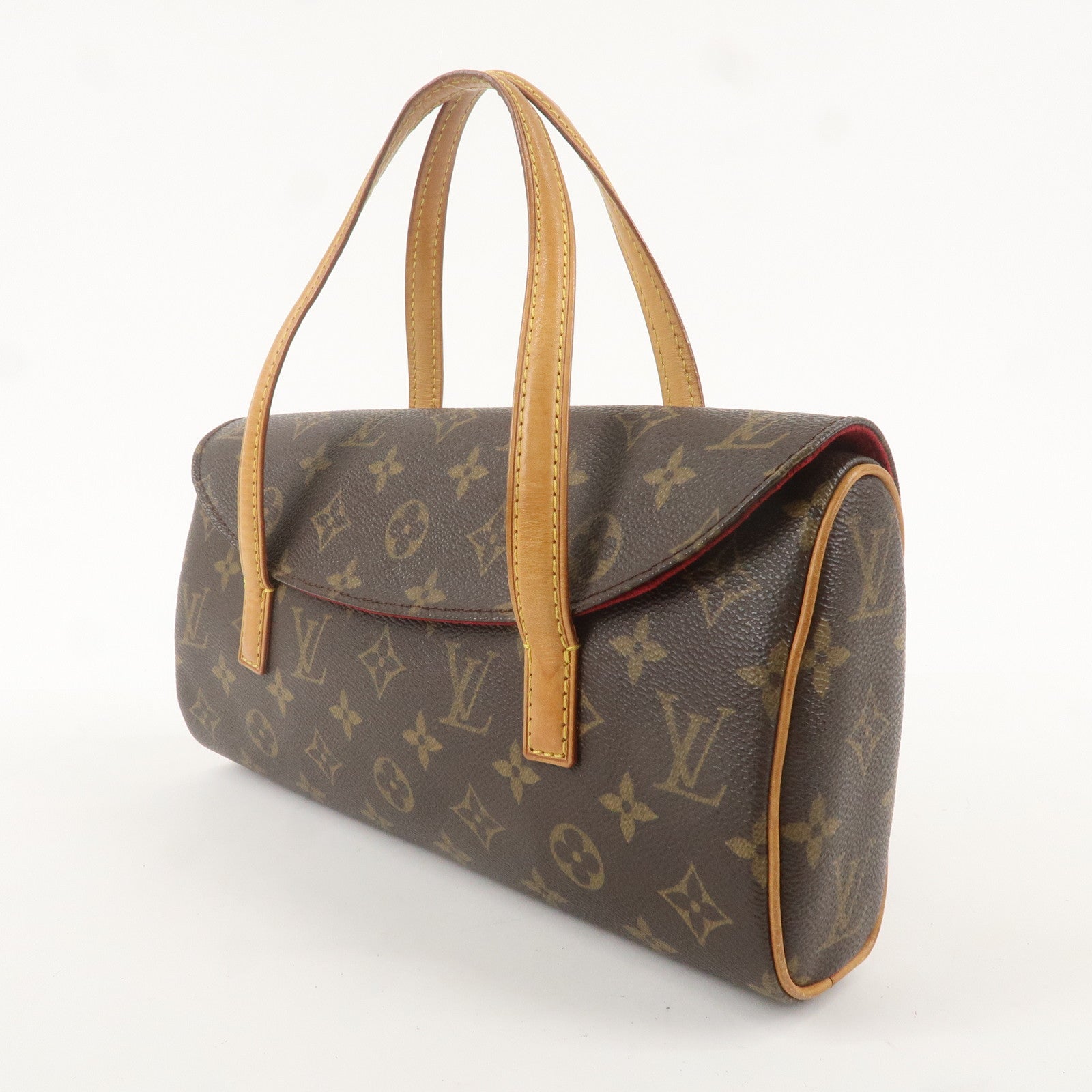 Louis Vuitton Monogram Sonatine Hand Bag Brown M51902